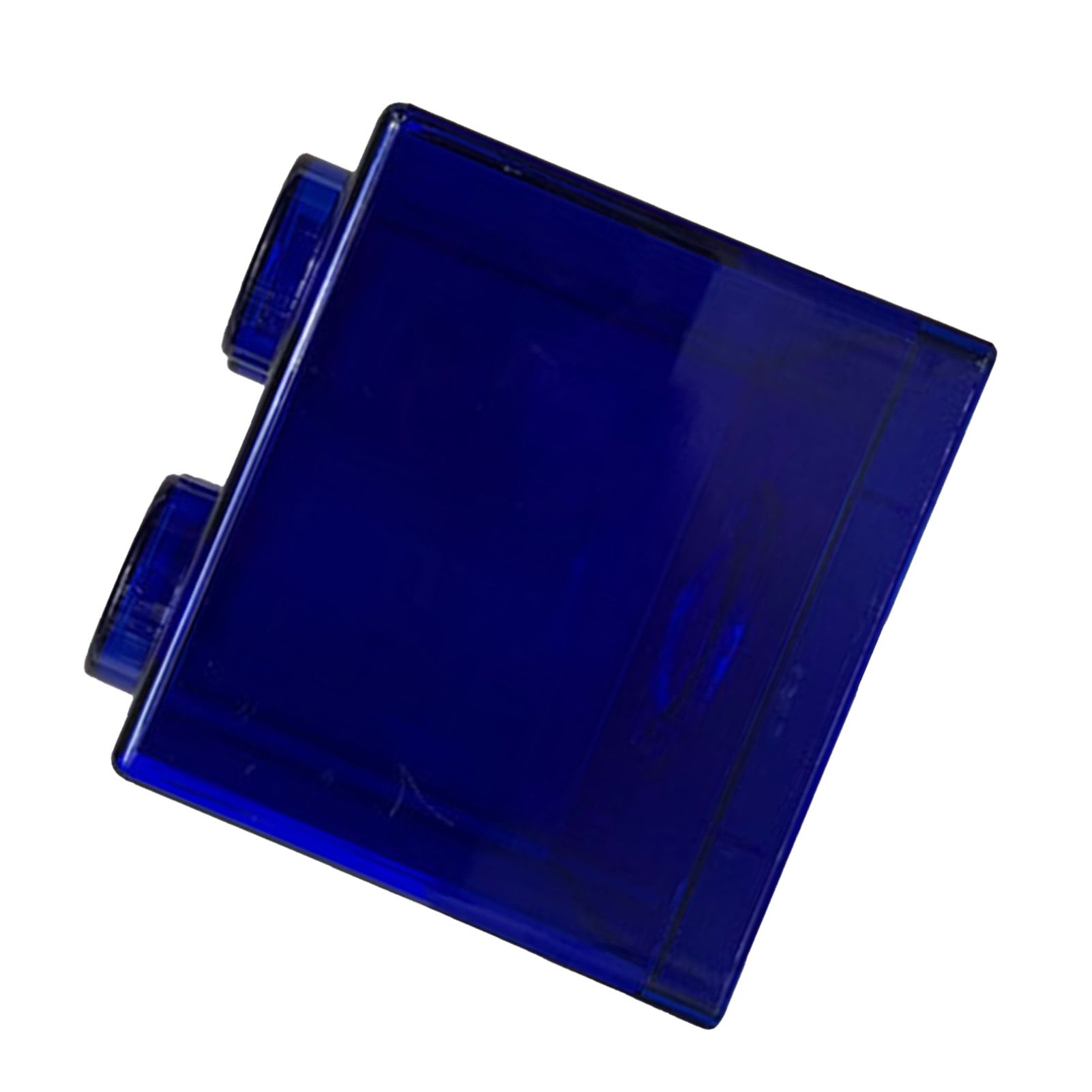 Clear Money Saving Bank Building Block Design Rectangular Transparent Coin Saving Box for Kids Boys Girls Blue 8.9x8.9x9.2cm / 3.5x3.5x3.6in - Image 6