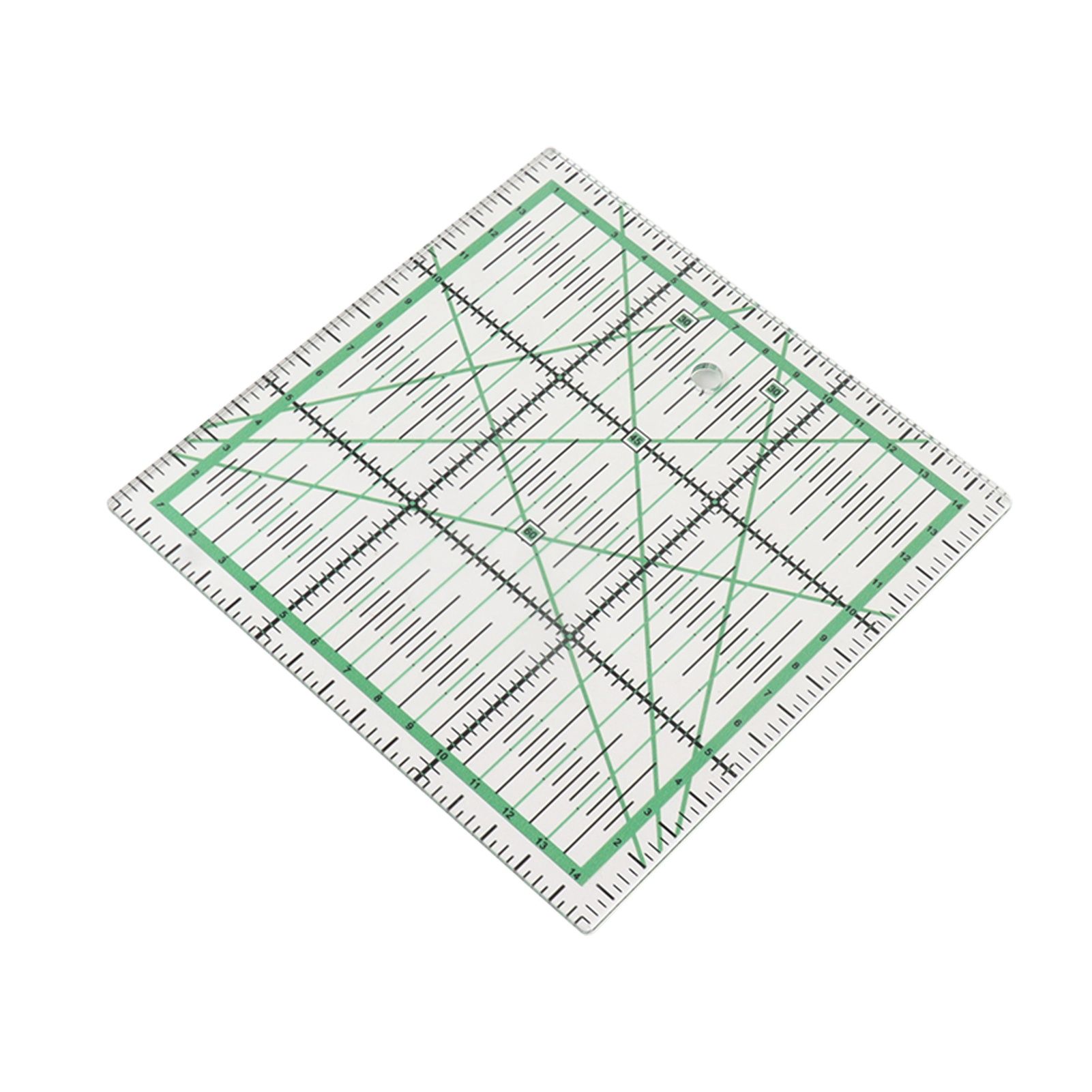 Quilting Ruler Transparent Acrylic DIY Grid Quilt Rulers with Precise Scale for Ironing Sewing Patchwork Measuring - Image 3