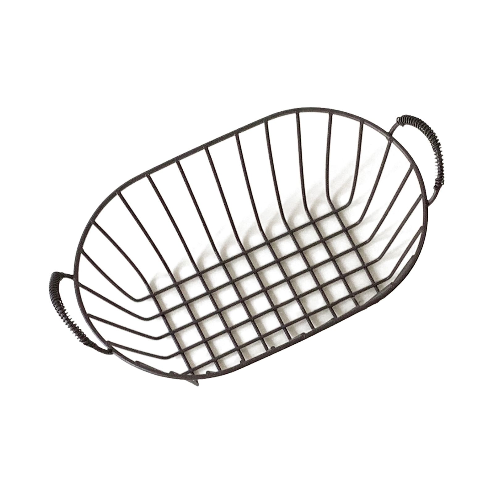 Wire Baskets Iron Handhold Storage Bins for Kitchen Cabinets Pantry Bathroom Laundry Room Refridge Black - Image 1