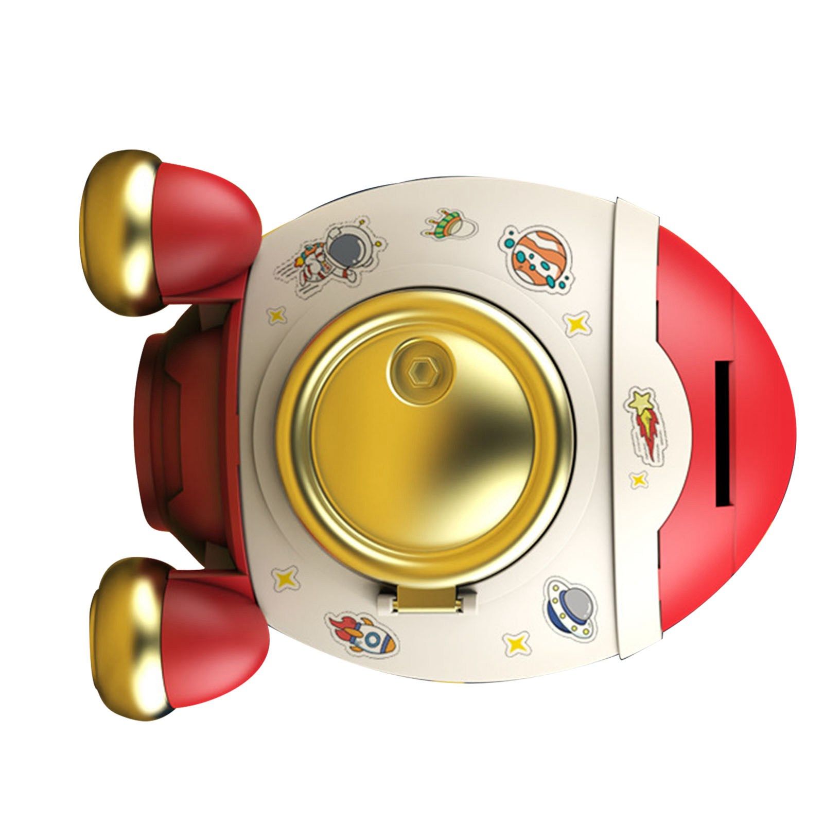 Cartoon Style Space Rocket Piggy Bank Money Bank Money Saving Jar Boys Girls Gift Romantic Pink Gold - Image 4