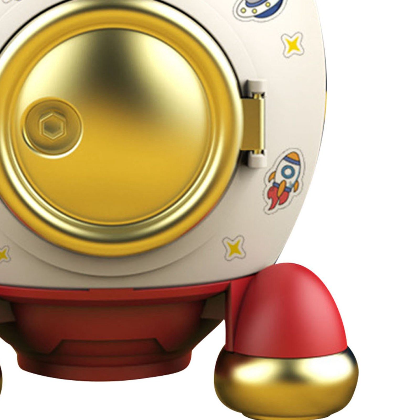 Cartoon Style Space Rocket Piggy Bank Money Bank Money Saving Jar Boys Girls Gift Romantic Pink Gold - Image 7