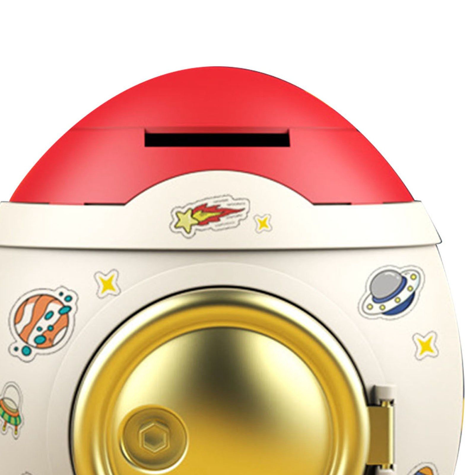 Cartoon Style Space Rocket Piggy Bank Money Bank Money Saving Jar Boys Girls Gift Romantic Pink Gold - Image 8