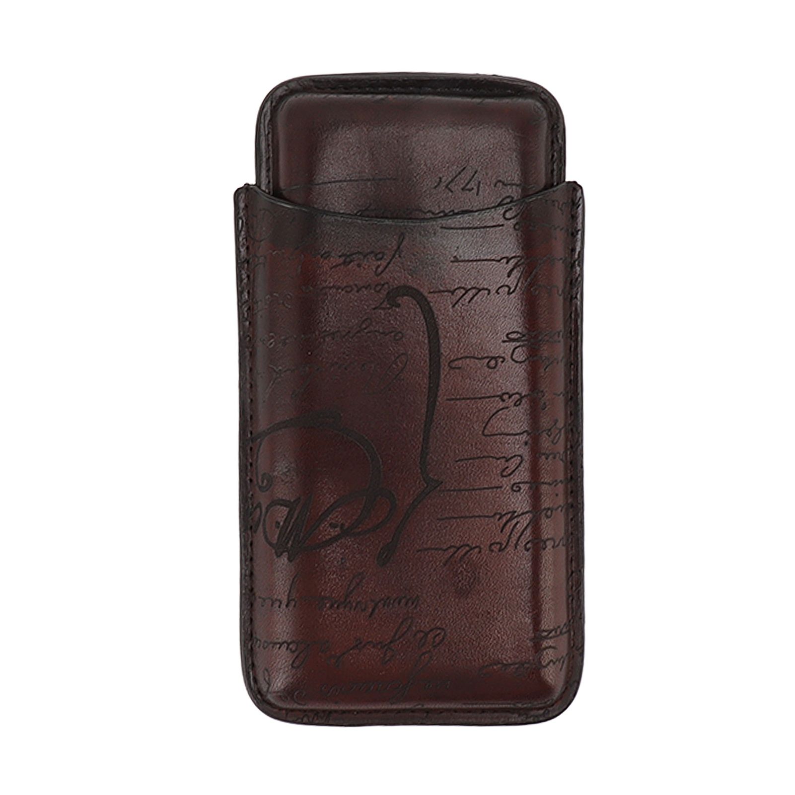 Leather Cigar Holder Travel Portable Soft Touch Elegant Breathable Cigar Case for Gift Giving - Image 1