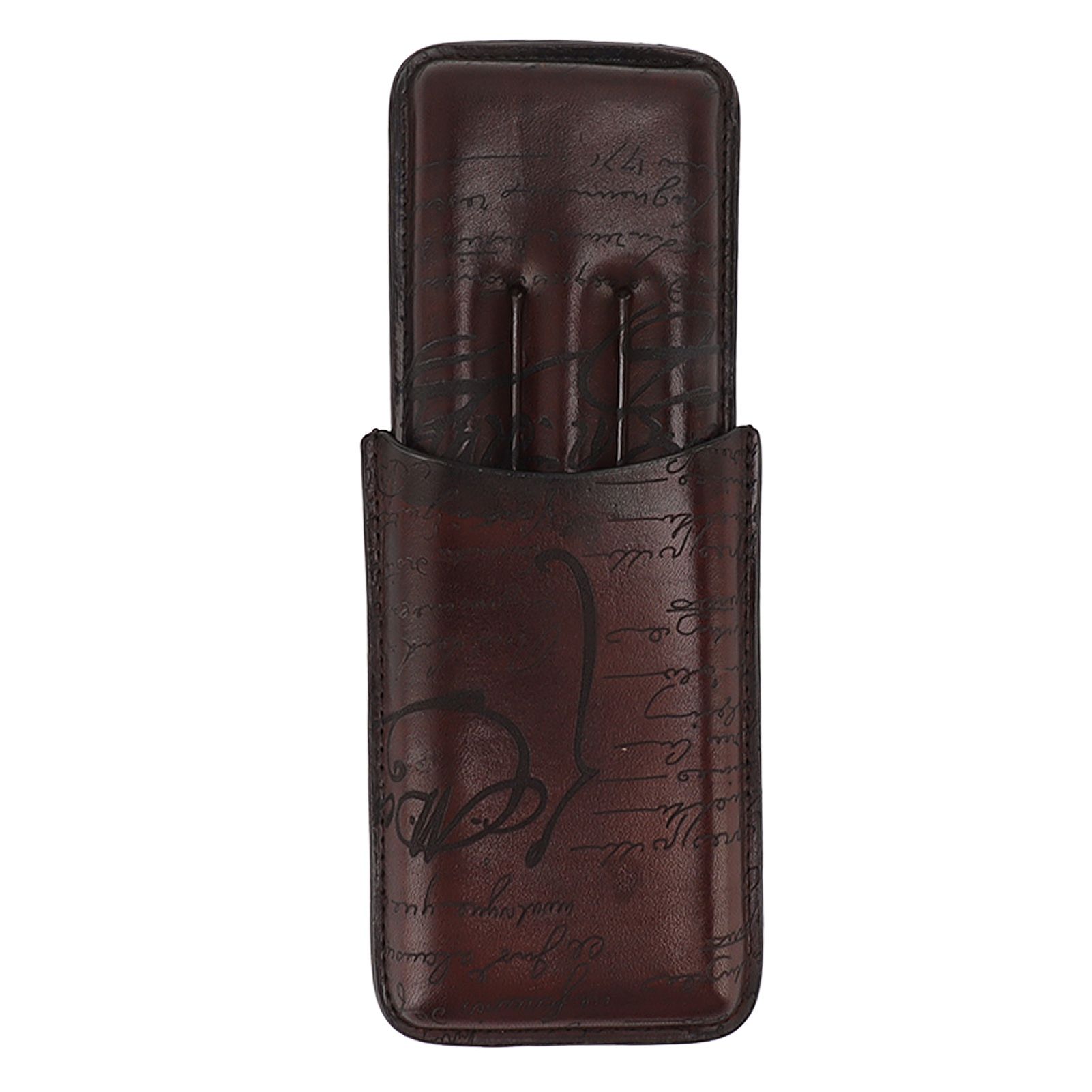 Leather Cigar Holder Travel Portable Soft Touch Elegant Breathable Cigar Case for Gift Giving - Image 2