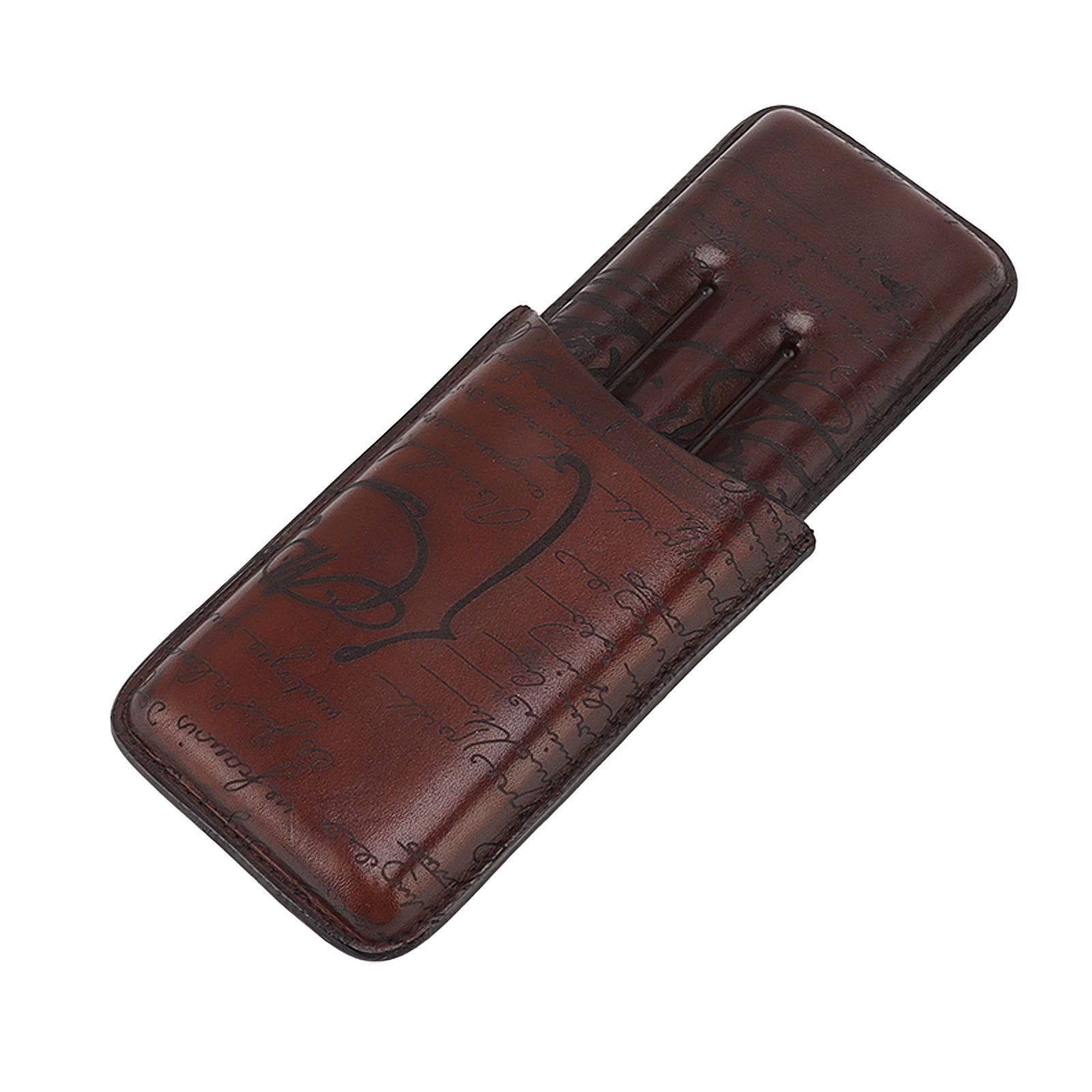 Leather Cigar Holder Travel Portable Soft Touch Elegant Breathable Cigar Case for Gift Giving - Image 3