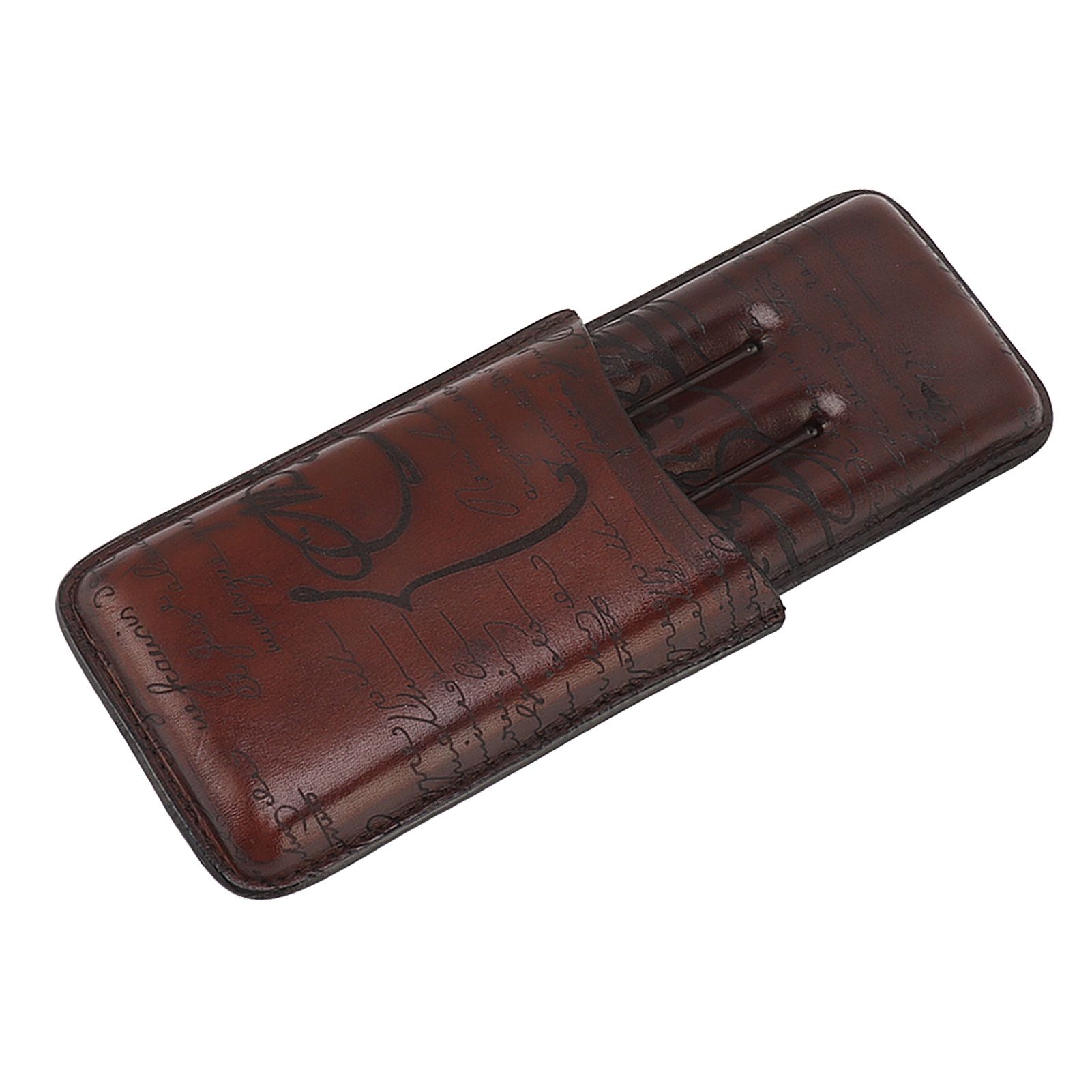 Leather Cigar Holder Travel Portable Soft Touch Elegant Breathable Cigar Case for Gift Giving - Image 5