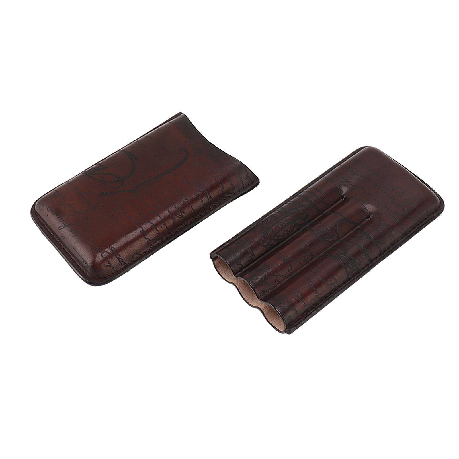 Leather Cigar Holder Travel Portable Soft Touch Elegant Breathable Cigar Case for Gift Giving - Image 6