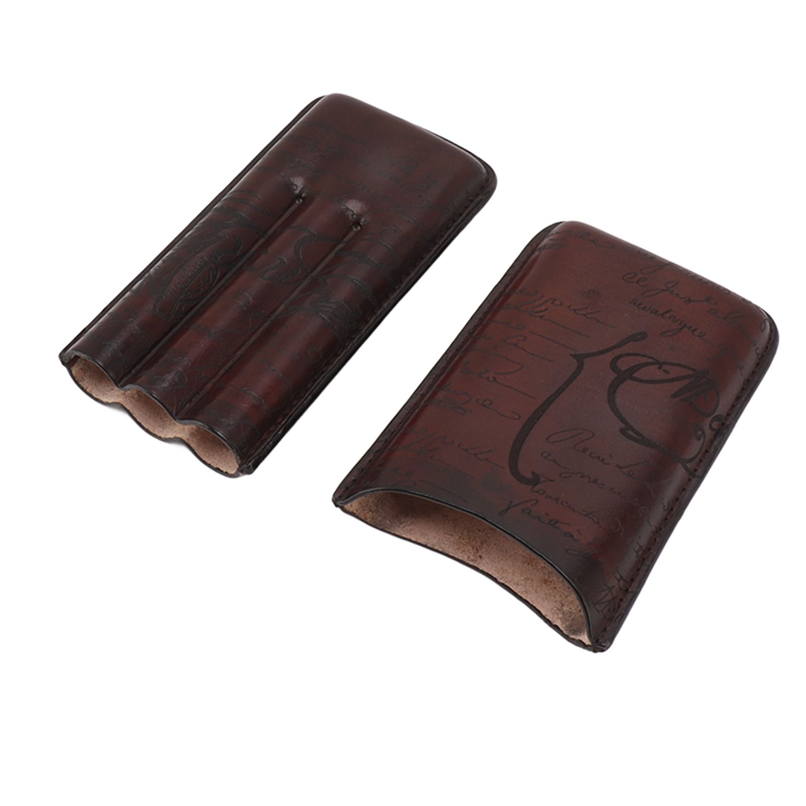 Leather Cigar Holder Travel Portable Soft Touch Elegant Breathable Cigar Case for Gift Giving - Image 8