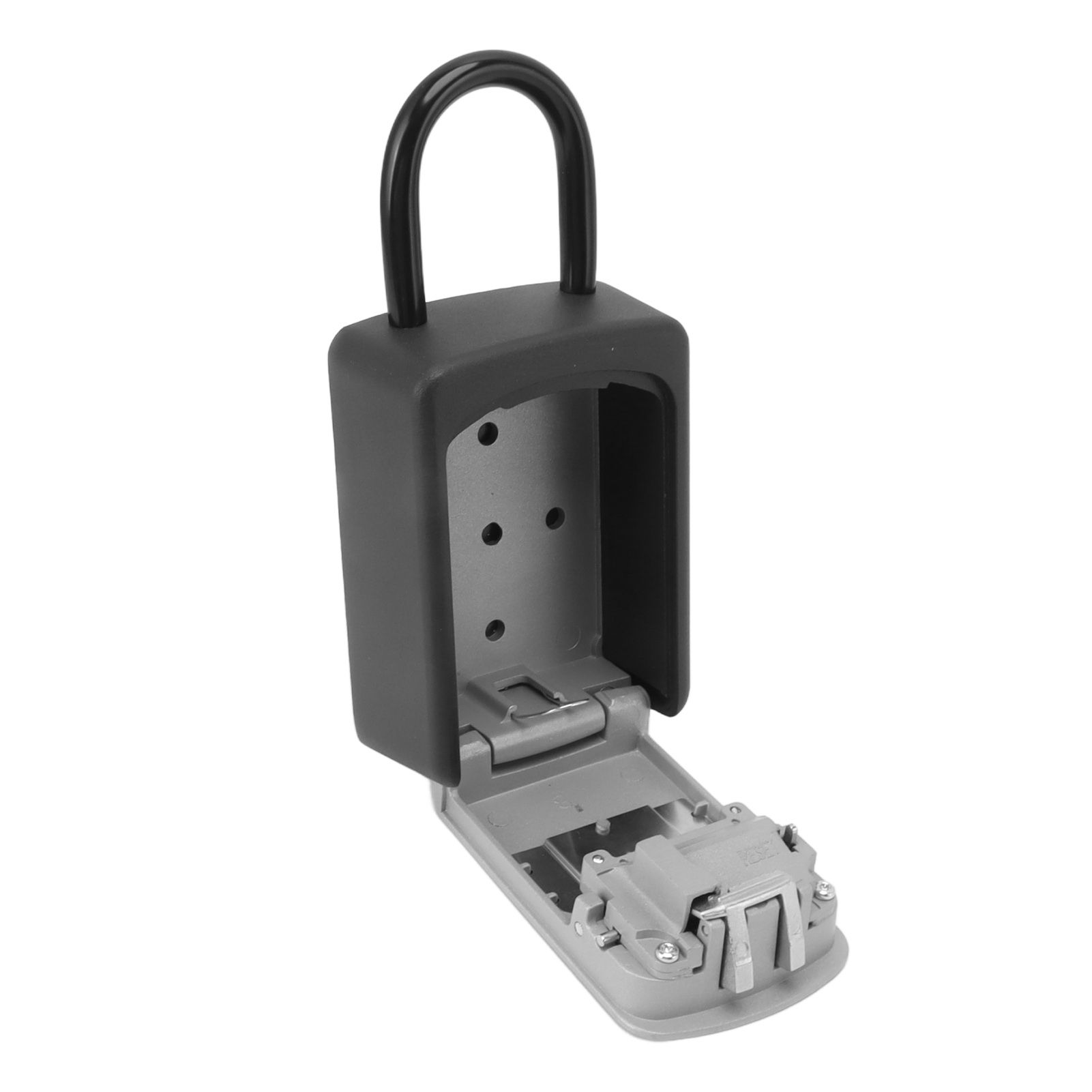 Key Lock Box Large Capacity Wall Mounted Resettable 4 Digit Key Storage Security Lockbox for House Keys - Image 2