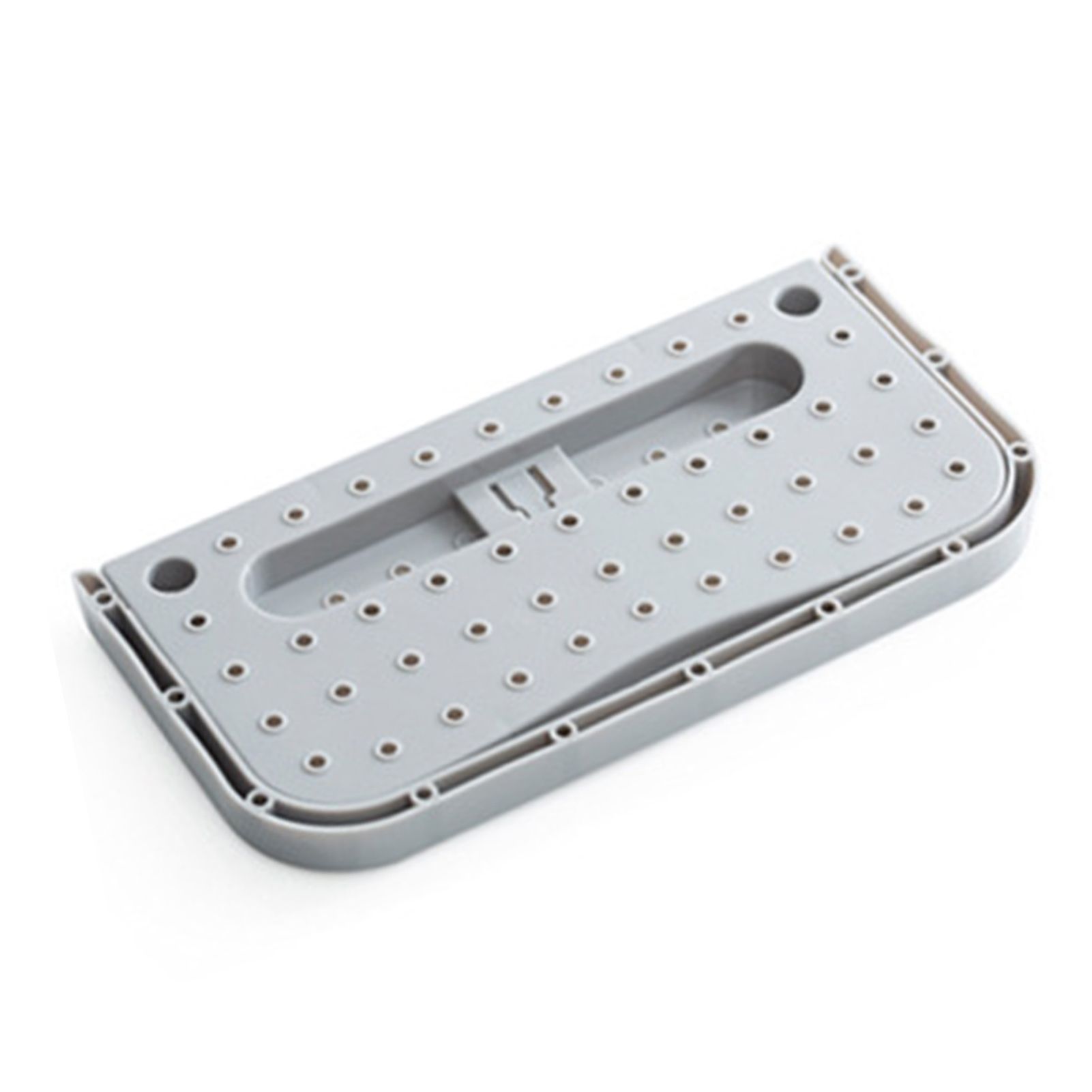 Wall Mounted Shoes Rack Adhesive Foldable Space Saving PP Door Shoe Hanger for Bathroom Grey Free Size - Image 2