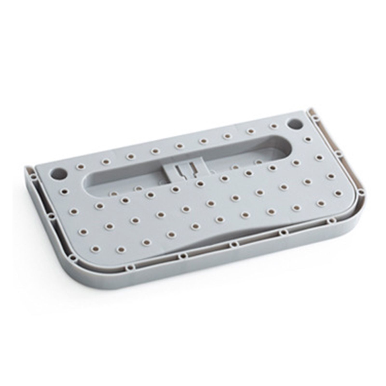 Wall Mounted Shoes Rack Adhesive Foldable Space Saving PP Door Shoe Hanger for Bathroom Grey Free Size - Image 3