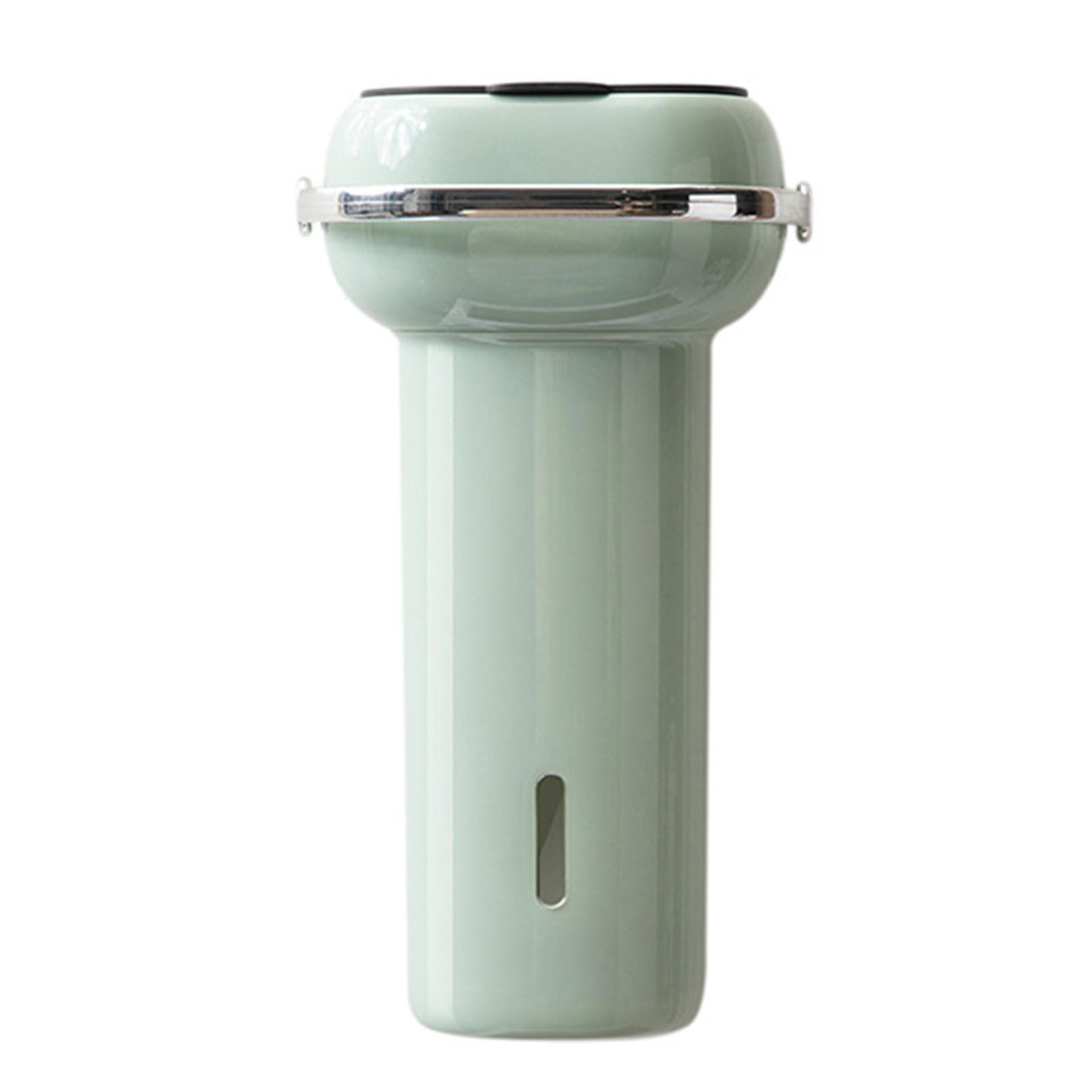 Paper Cup Dispenser Wall Mounted Multifunctional Large Capacity Universal Pull Type Cup Holder with Portable Handle Green - Image 1
