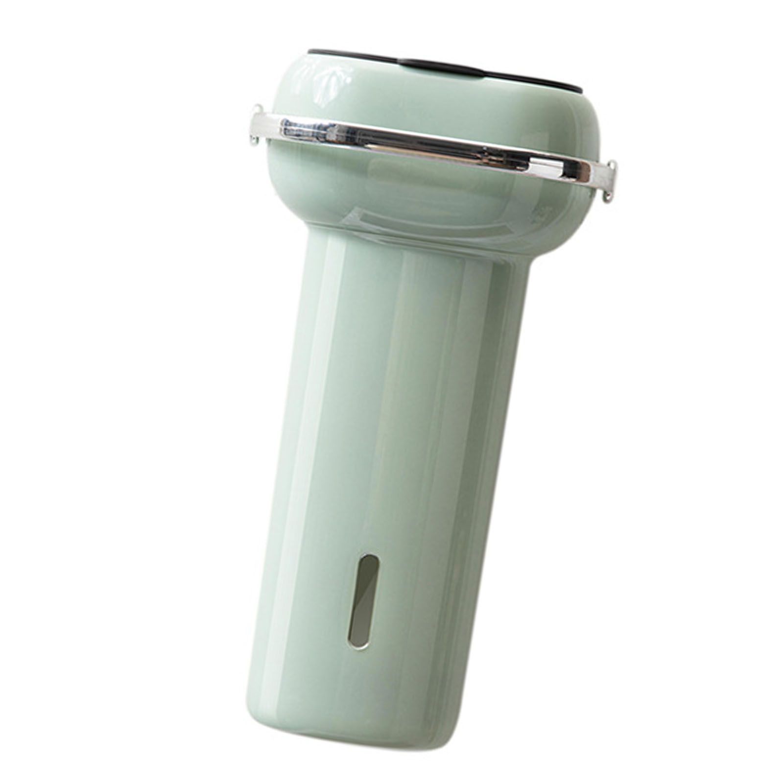 Paper Cup Dispenser Wall Mounted Multifunctional Large Capacity Universal Pull Type Cup Holder with Portable Handle Green - Image 2