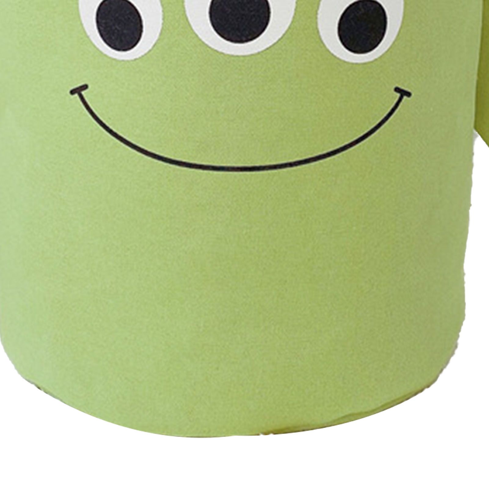 Fabric Storage Basket Collapsible Waterproof Cartoon Canvas Toy Organizer Laundry Basket for Playroom Bedroom Green Monster Three Layers Thickened 35x40cm / 13.8x15.7in - Image 7