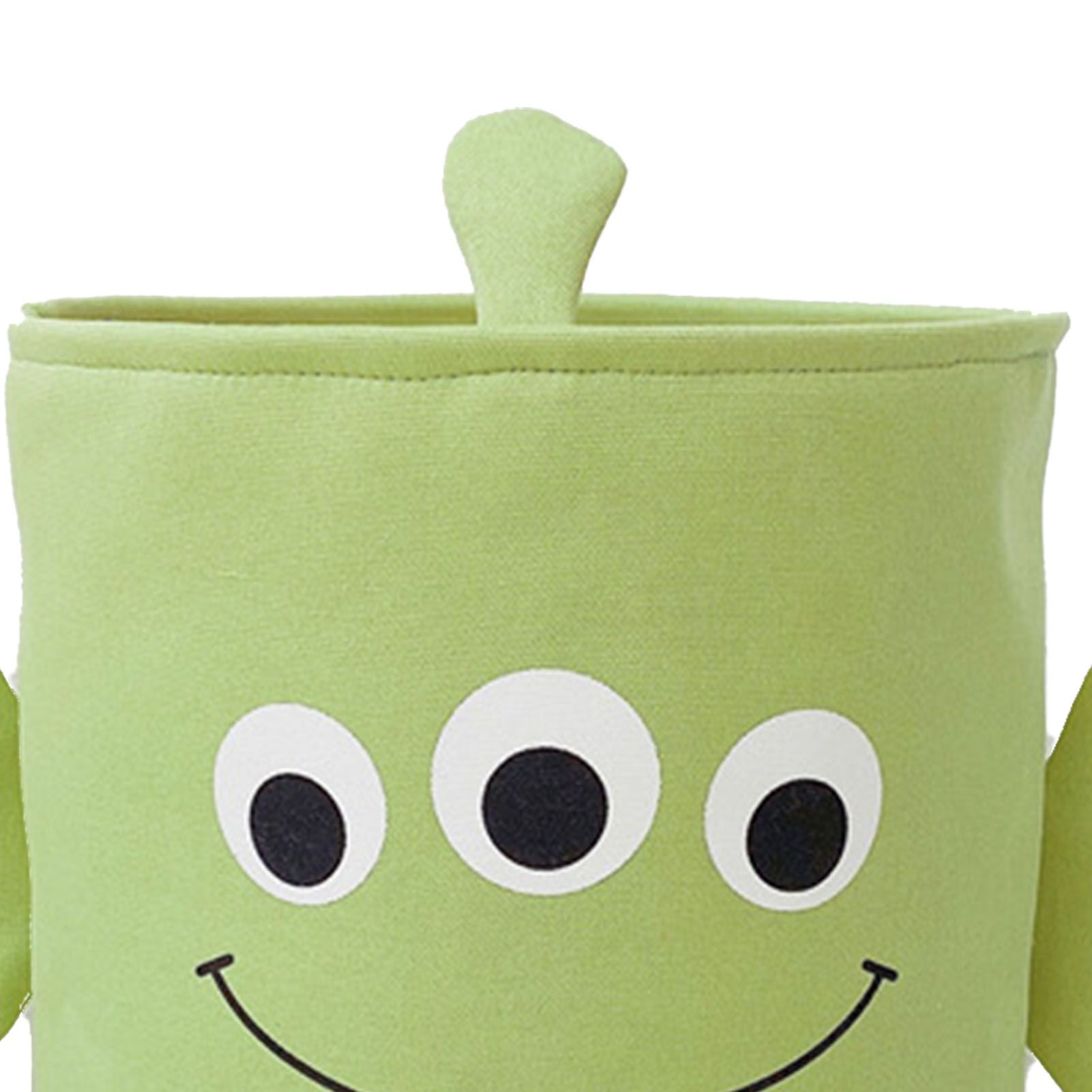 Fabric Storage Basket Collapsible Waterproof Cartoon Canvas Toy Organizer Laundry Basket for Playroom Bedroom Green Monster Three Layers Thickened 35x40cm / 13.8x15.7in - Image 8