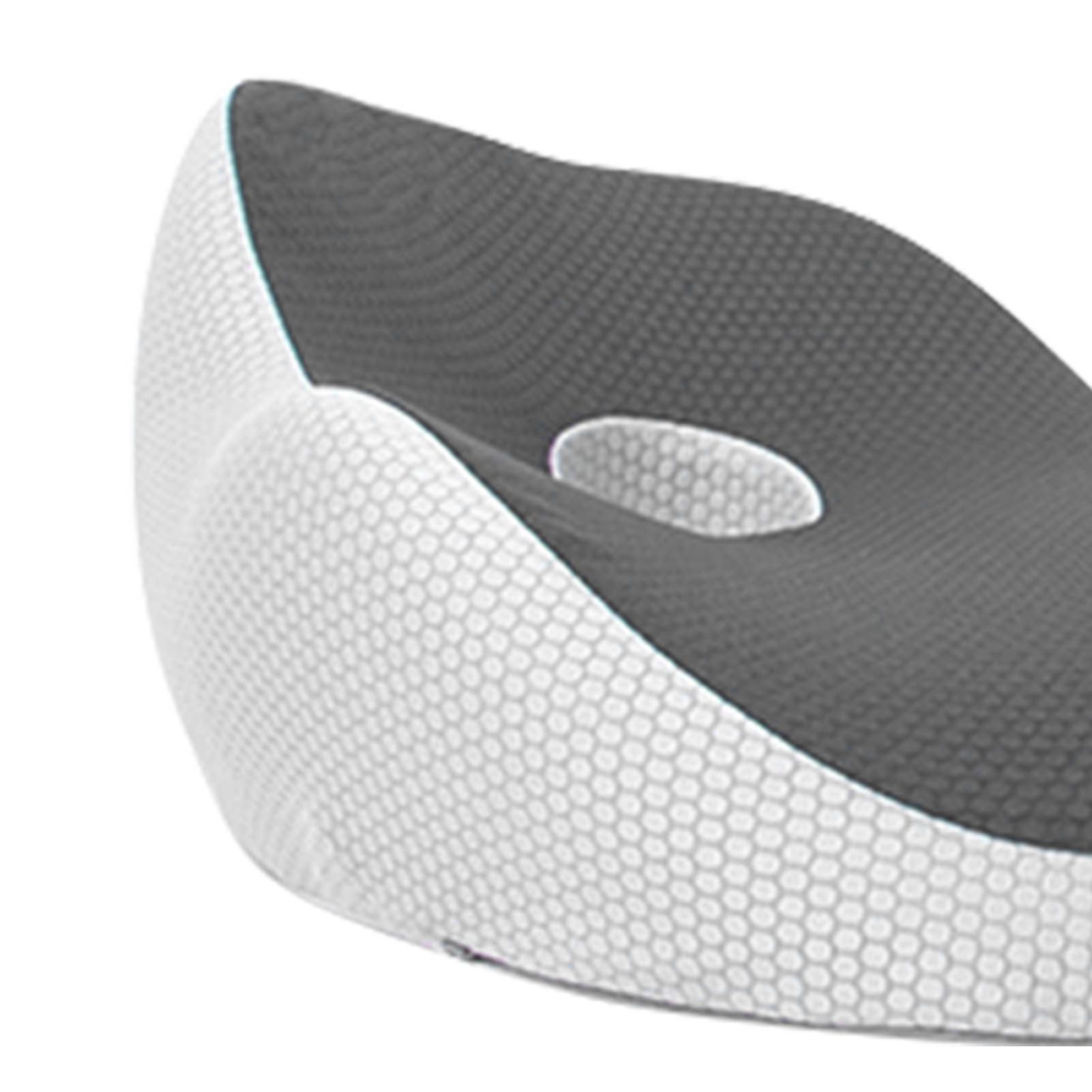 Seating Cushion Soft Comfortable Breathable Buckle Curved Chair Cushion for Office Working Dark Gray 48x39x14cm/18.9x15.4x5.5in(Approx.) - Image 7