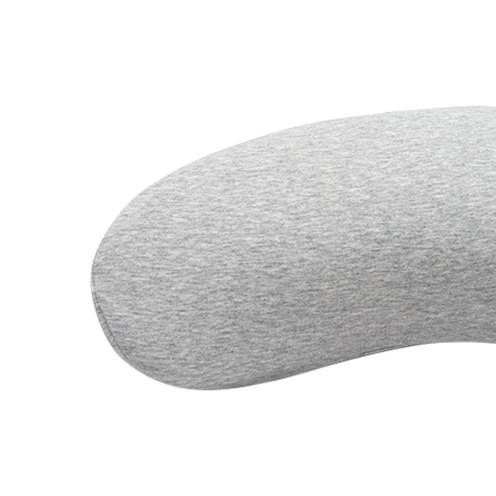 Lumbar Support Pillow Memory Foam Soft Good Resilience Reduce Pressure Ergonomic Back Waist Support Cushion Light Gray 47x21x13cm/18.5x8.3x5.1in - Image 7