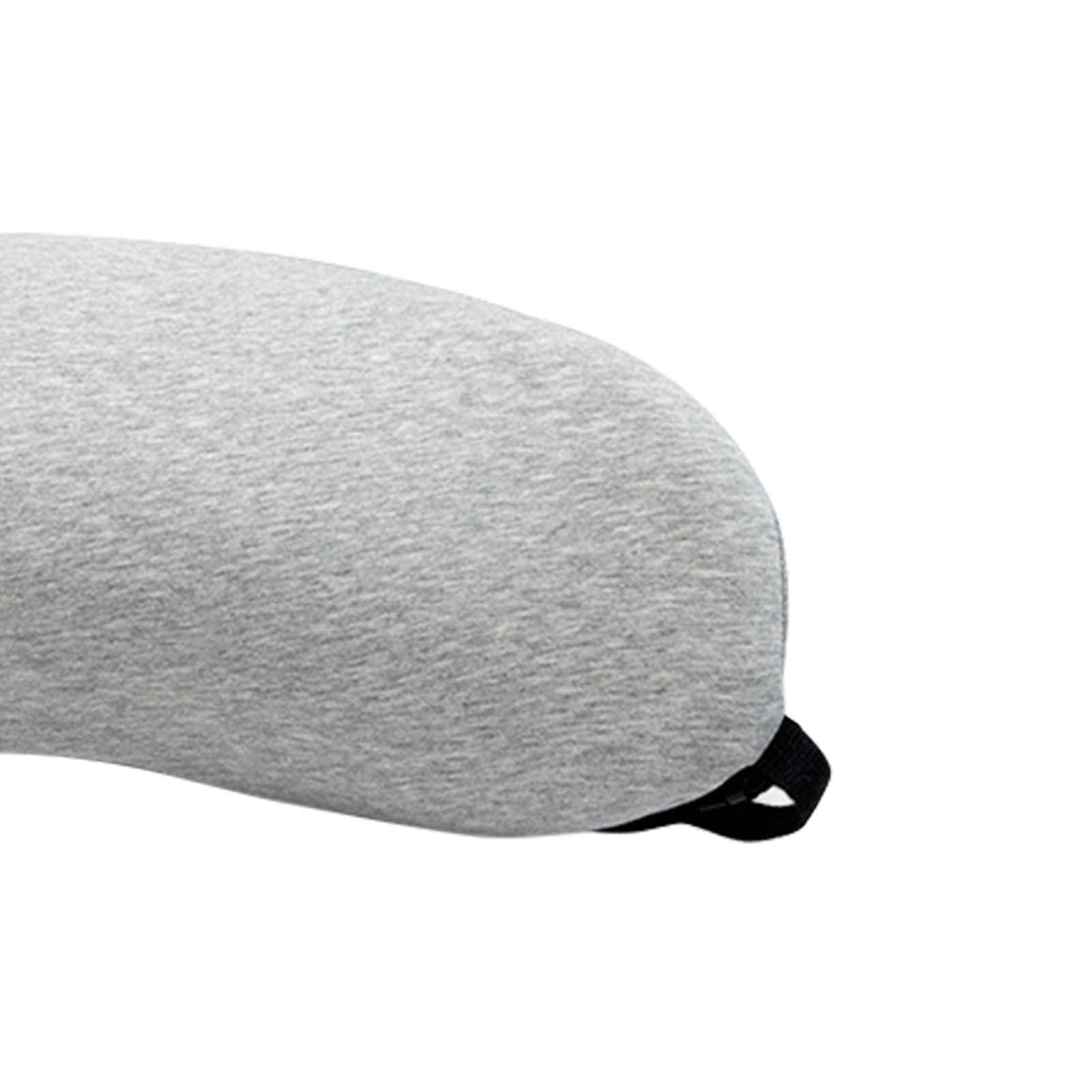 Lumbar Support Pillow Memory Foam Soft Good Resilience Reduce Pressure Ergonomic Back Waist Support Cushion Light Gray 47x21x13cm/18.5x8.3x5.1in - Image 8