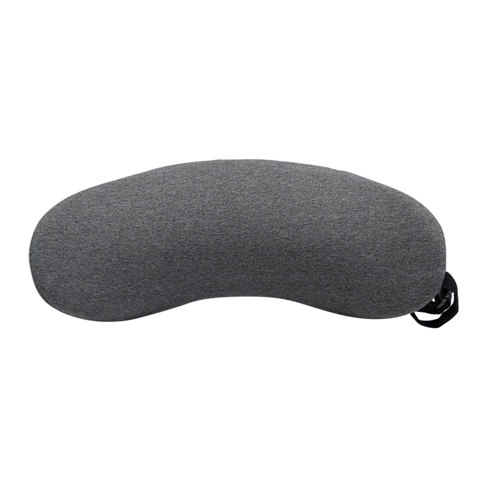Lumbar Support Pillow Memory Foam Soft Good Resilience Reduce Pressure Ergonomic Back Waist Support Cushion Dark Gray 47x21x13cm/18.5x8.3x5.1in - Image 1