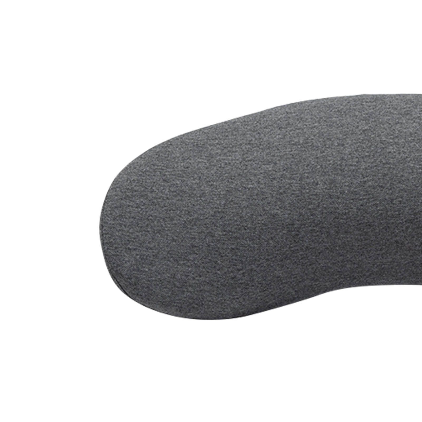 Lumbar Support Pillow Memory Foam Soft Good Resilience Reduce Pressure Ergonomic Back Waist Support Cushion Dark Gray 47x21x13cm/18.5x8.3x5.1in - Image 7