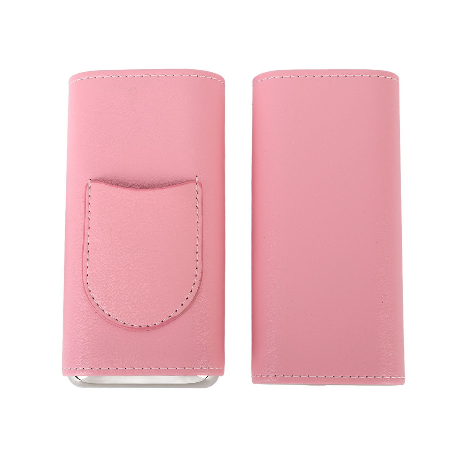 3 Fingers Cigar Case Fashion Elegant Faux Leather Ligthweight Portable Cigar Humidor Box for Travel Daily Pink - Image 1