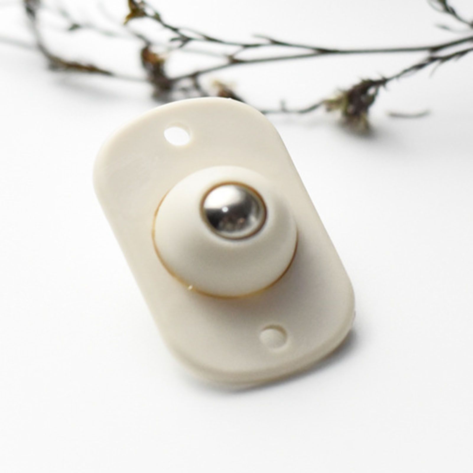 4PCS Self Adhesive Caster Wheel Low Noise Stainless Steel Smooth Swiveling Universal Pulley for Storage Box General Packaging - Image 5