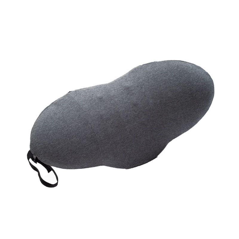 Lumbar Support Pillow Cotton Memory Foam Ergonomic Curve Fit Spinal Massage Spots Waist Support Lower Back Pillow Dark Gray 49x27x13.5cm/19.3x10.6x5.3in - Image 4