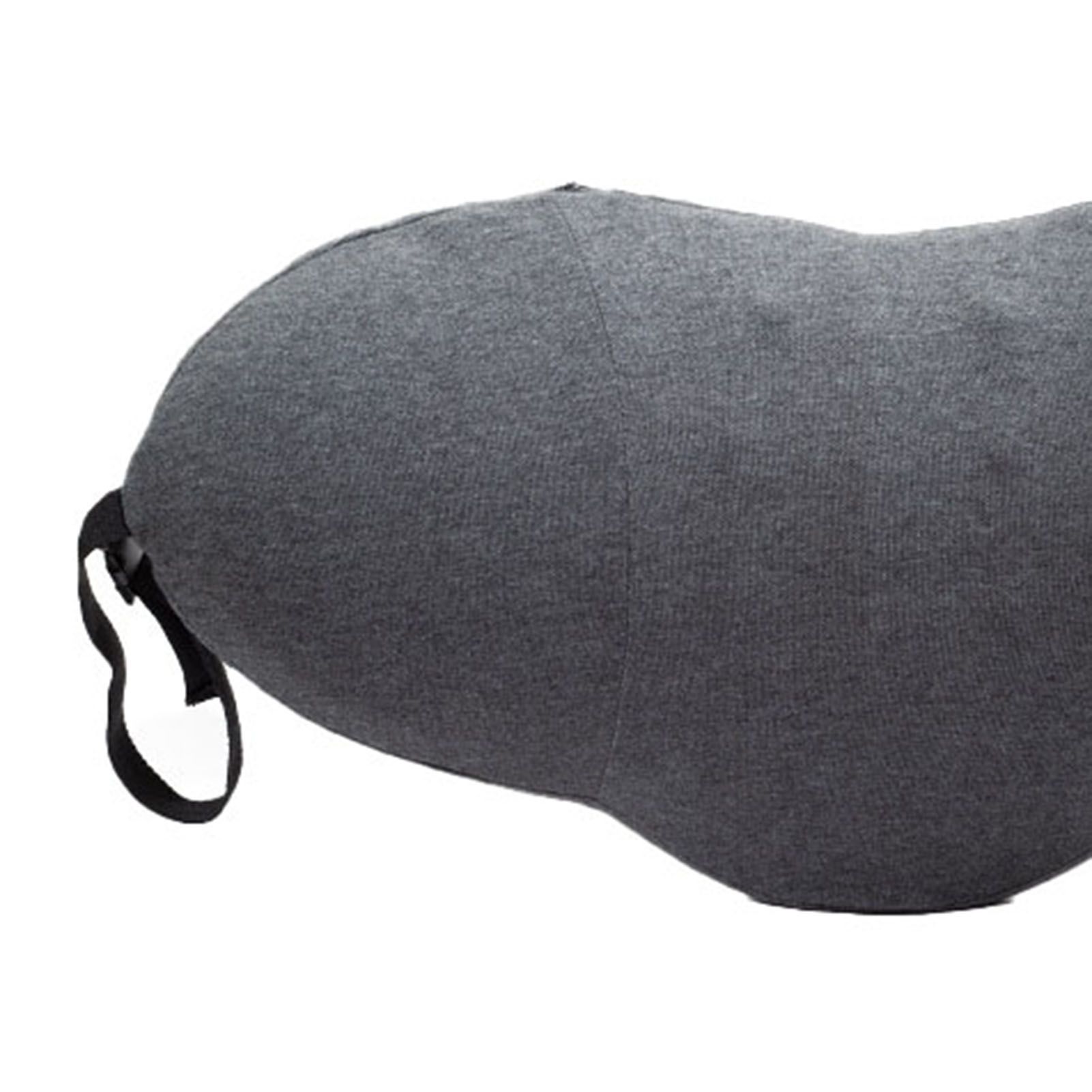 Lumbar Support Pillow Cotton Memory Foam Ergonomic Curve Fit Spinal Massage Spots Waist Support Lower Back Pillow Dark Gray 49x27x13.5cm/19.3x10.6x5.3in - Image 7