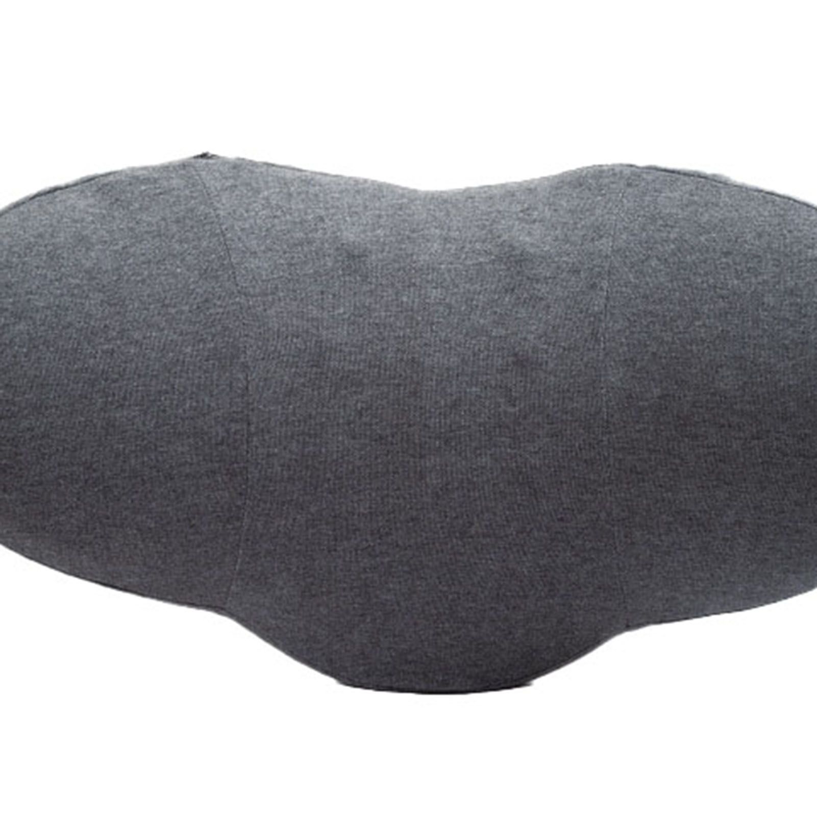 Lumbar Support Pillow Cotton Memory Foam Ergonomic Curve Fit Spinal Massage Spots Waist Support Lower Back Pillow Dark Gray 49x27x13.5cm/19.3x10.6x5.3in - Image 8