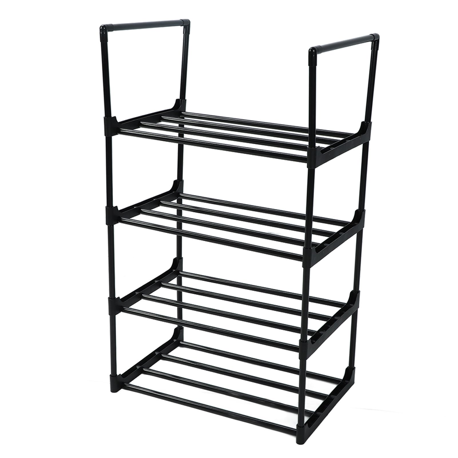 Shoe Rack Multifunctional Multilayer Large Capacity Shoe Shelf for Closet Hallway Bedroom Entryway 1 Column 4 Layers - Image 3