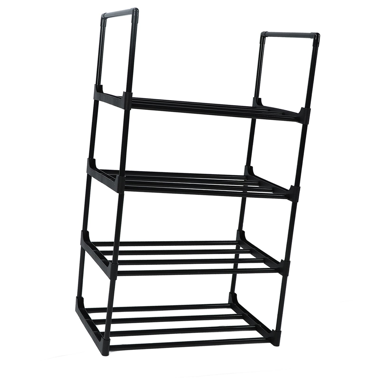 Shoe Rack Multifunctional Multilayer Large Capacity Shoe Shelf for Closet Hallway Bedroom Entryway 1 Column 4 Layers - Image 5