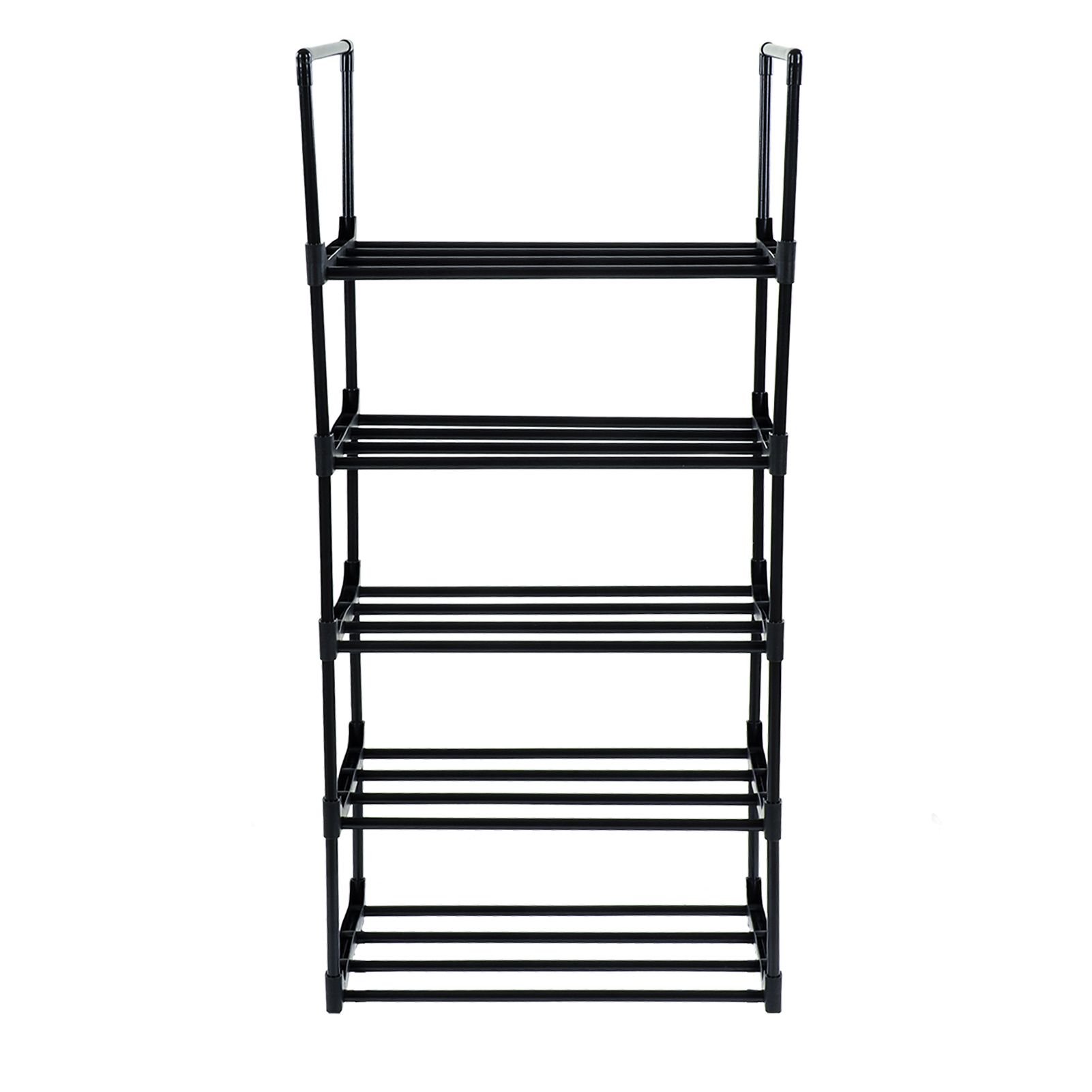 Shoe Rack Multifunctional Multilayer Large Capacity Shoe Shelf for Closet Hallway Bedroom Entryway 1 Column 5 Layers - Image 2