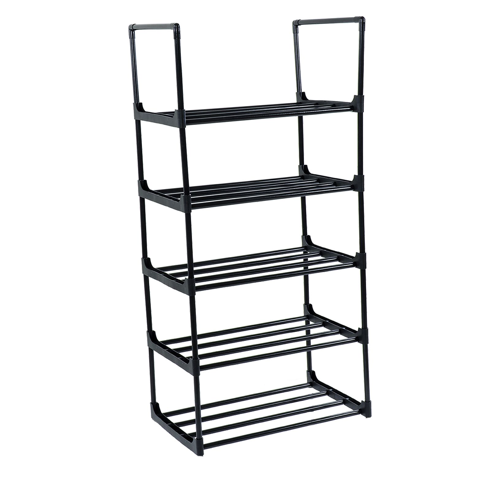 Shoe Rack Multifunctional Multilayer Large Capacity Shoe Shelf for Closet Hallway Bedroom Entryway 1 Column 5 Layers - Image 3