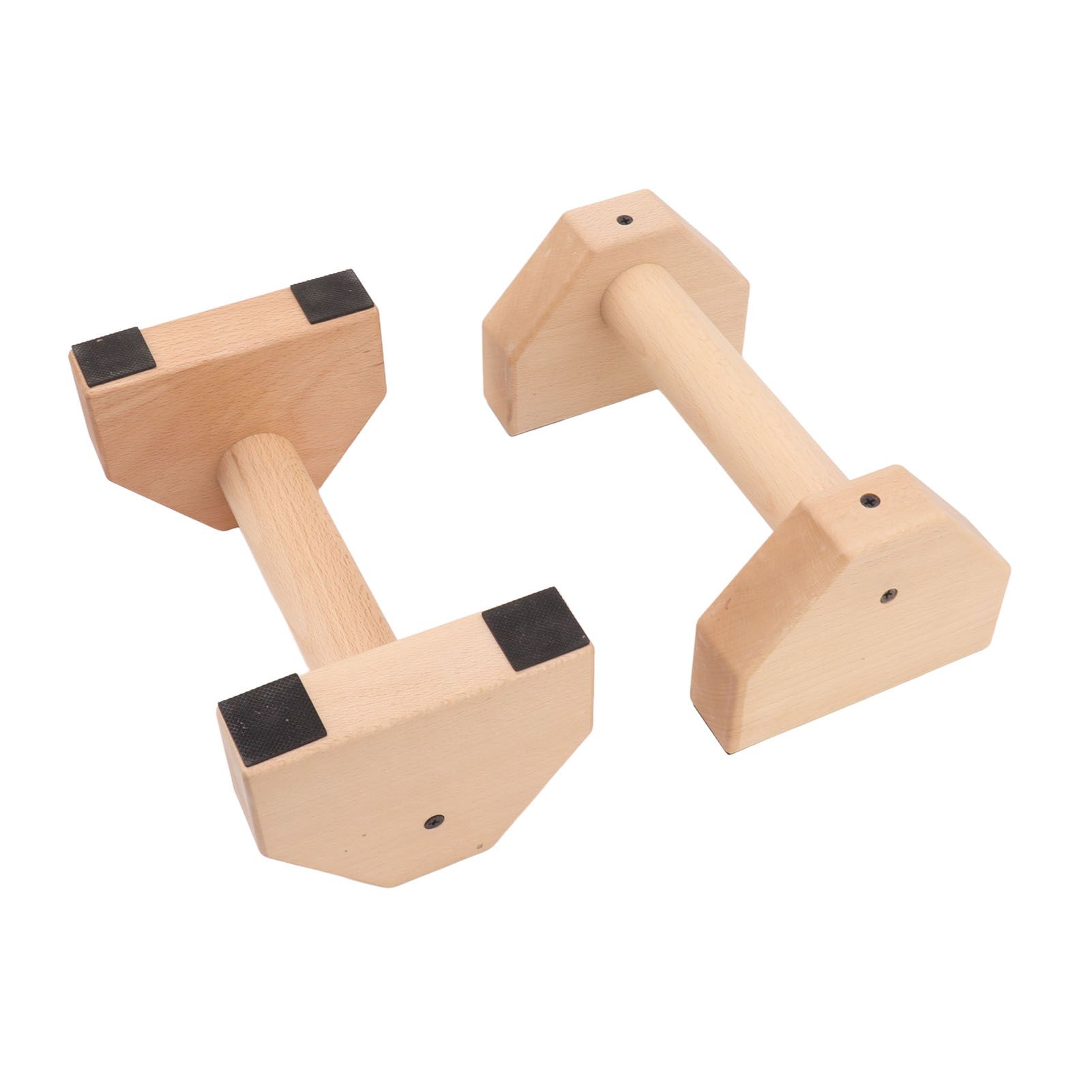 2pcs Wooden Push Up Handles Anti Slip Pushup Bar Handstand Parallettes Bars for Indoor Outdoor 25cm / 9.8in - Image 4