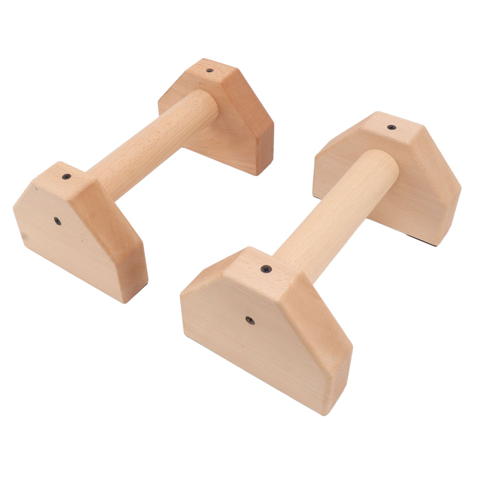 2pcs Wooden Push Up Handles Anti Slip Pushup Bar Handstand Parallettes Bars for Indoor Outdoor 30cm / 11.8in - Image 1
