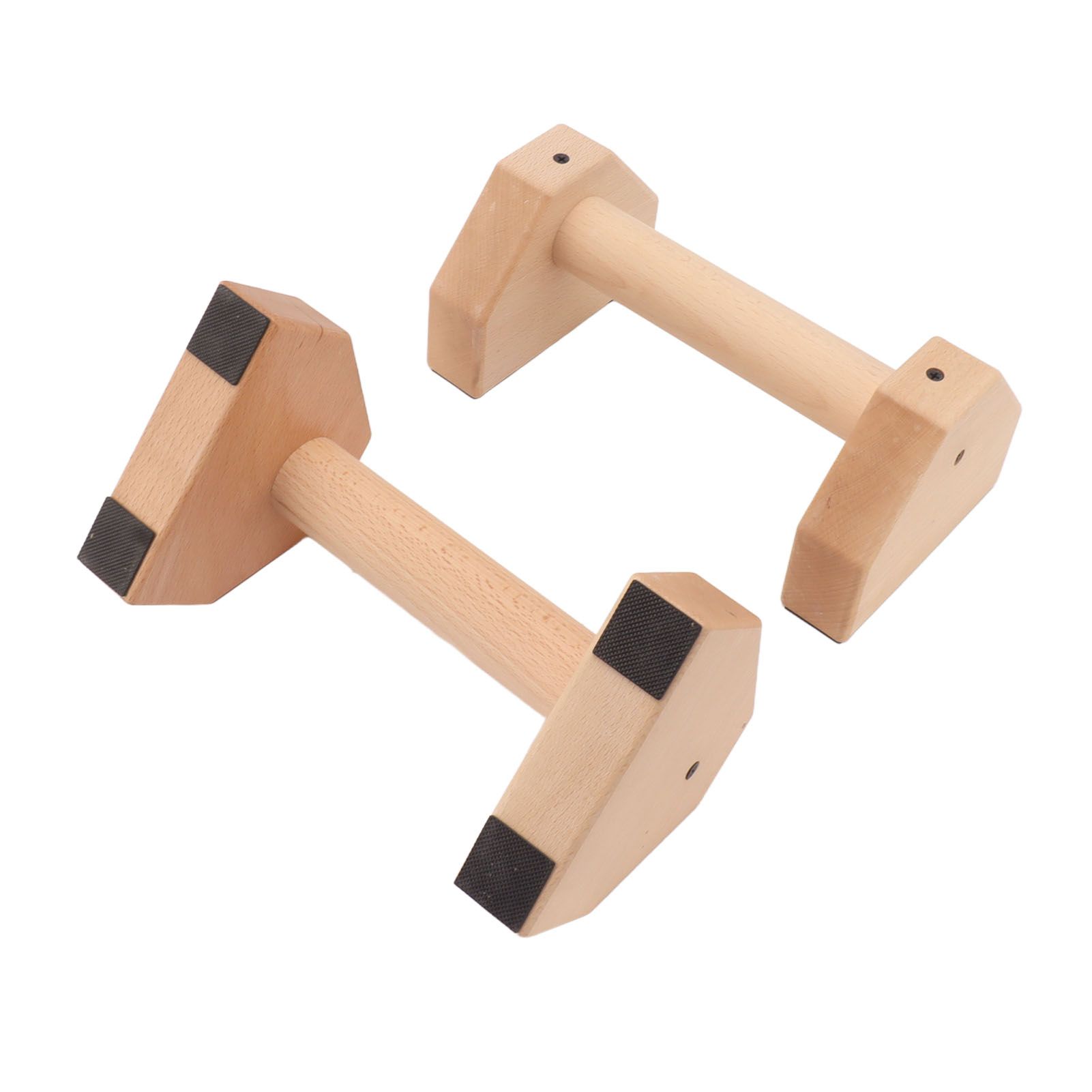 2pcs Wooden Push Up Handles Anti Slip Pushup Bar Handstand Parallettes Bars for Indoor Outdoor 30cm / 11.8in - Image 5