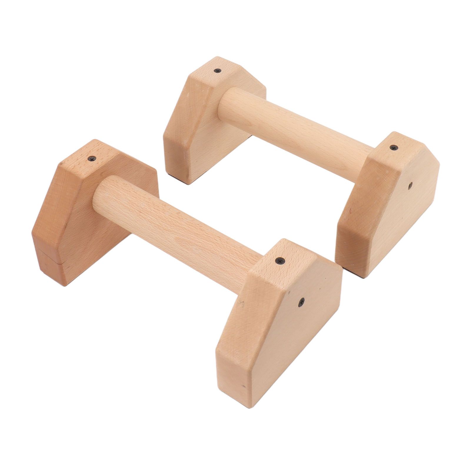 2pcs Wooden Push Up Handles Anti Slip Pushup Bar Handstand Parallettes Bars for Indoor Outdoor 30cm / 11.8in - Image 6