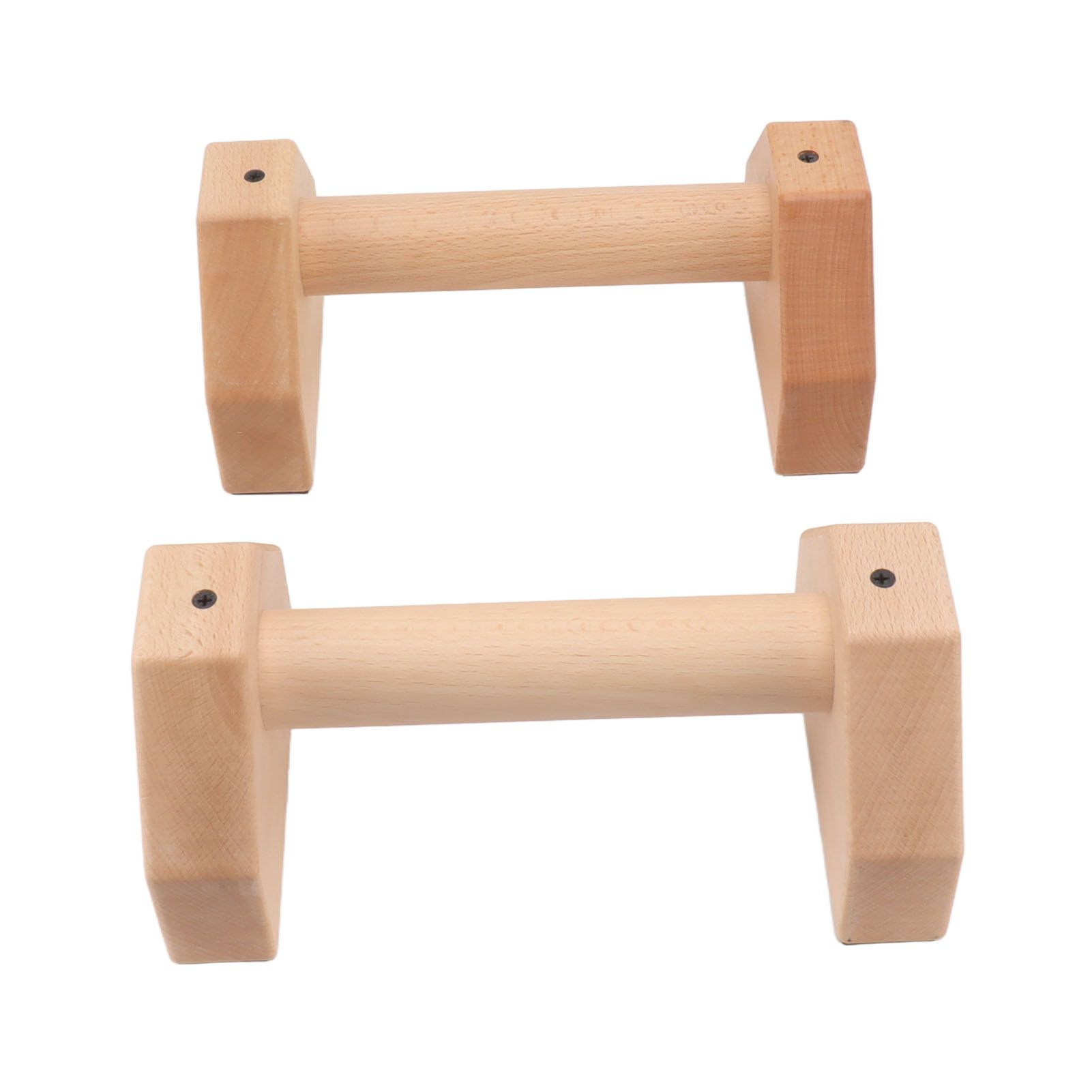 2pcs Wooden Push Up Handles Anti Slip Pushup Bar Handstand Parallettes Bars for Indoor Outdoor 30cm / 11.8in - Image 7