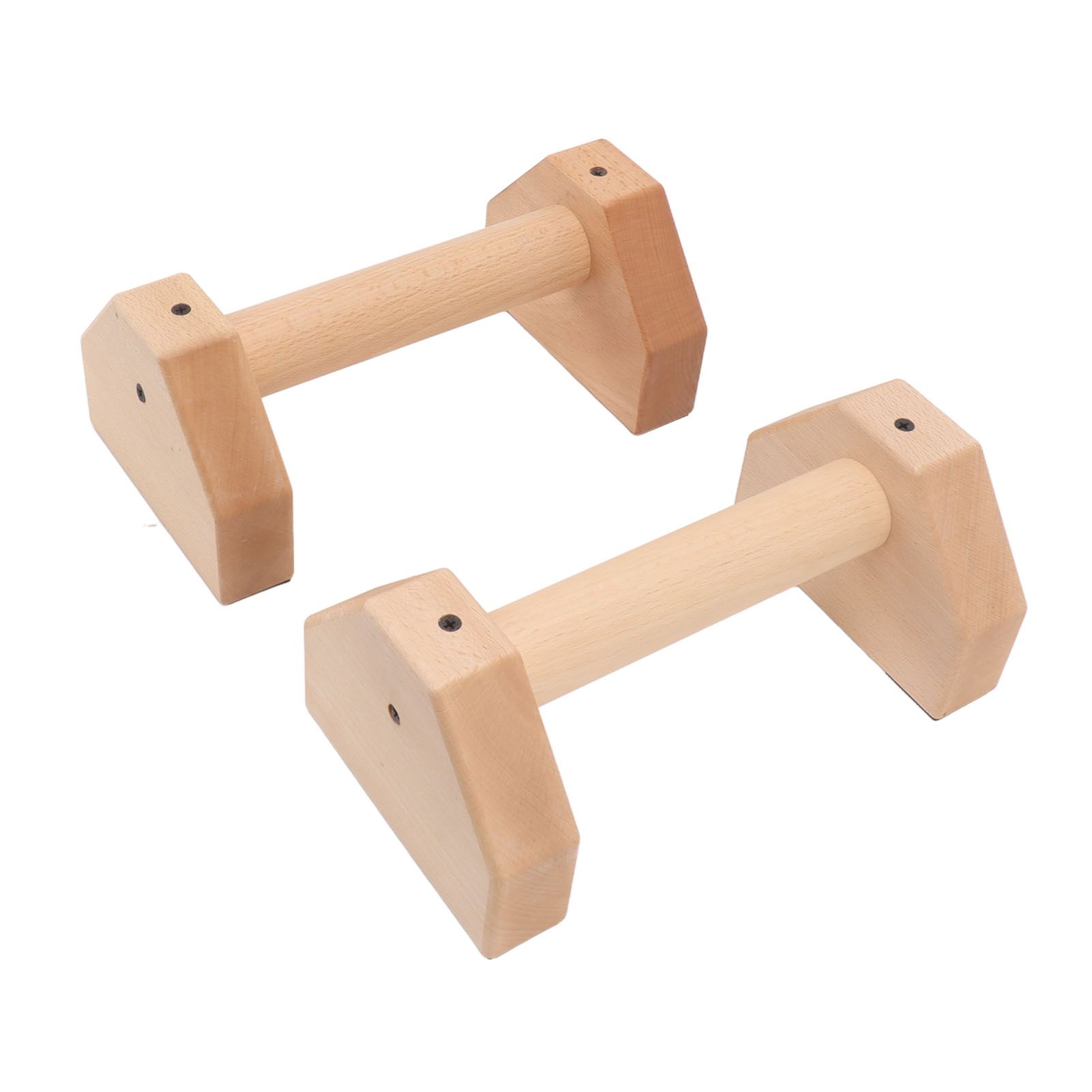 2pcs Wooden Push Up Handles Anti Slip Pushup Bar Handstand Parallettes Bars for Indoor Outdoor 30cm / 11.8in - Image 8