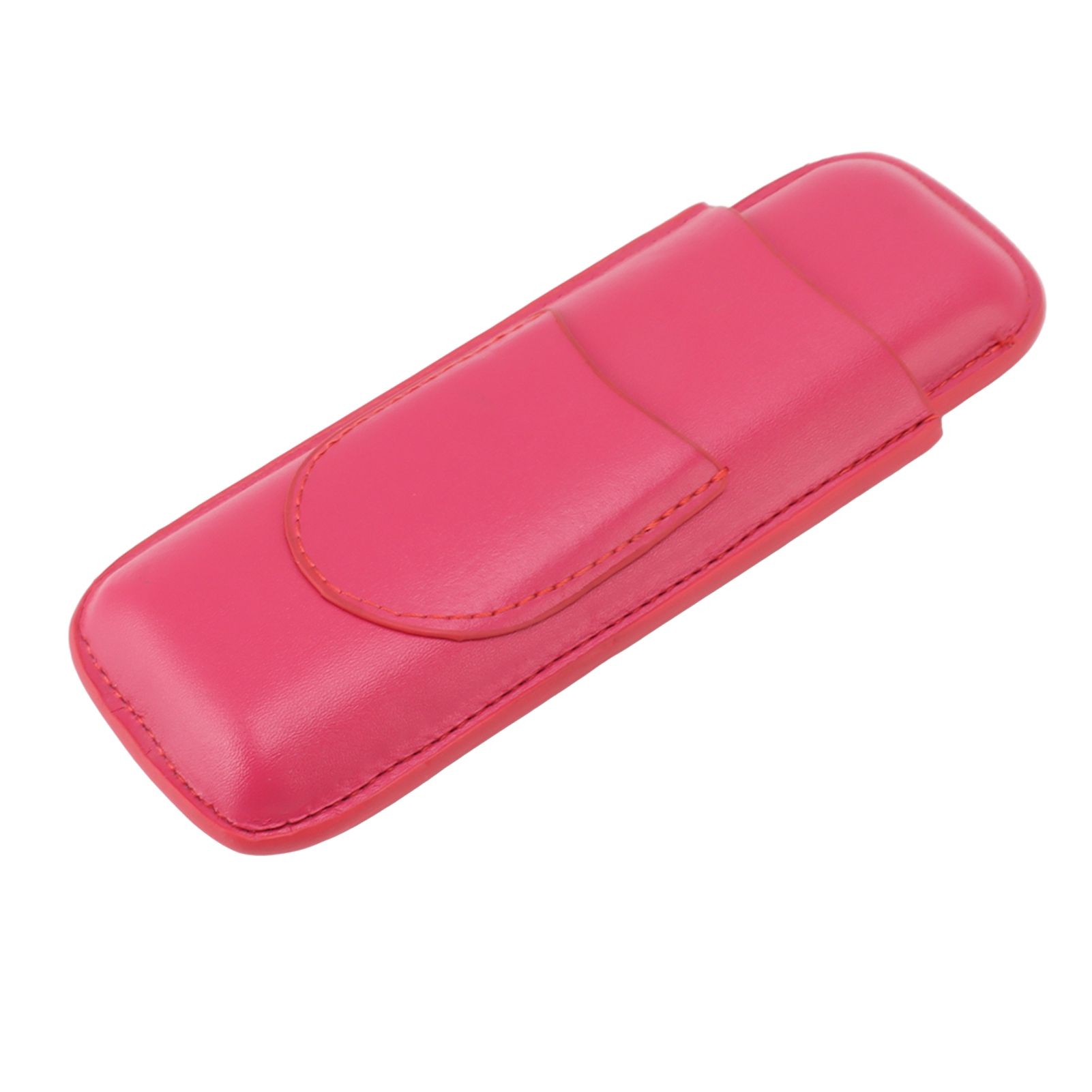 Cigar Case Elegant Vintage Hand Crafted Slim Portable 2 Fingers Cigar Holder for Travel Party Business Pink - Image 3