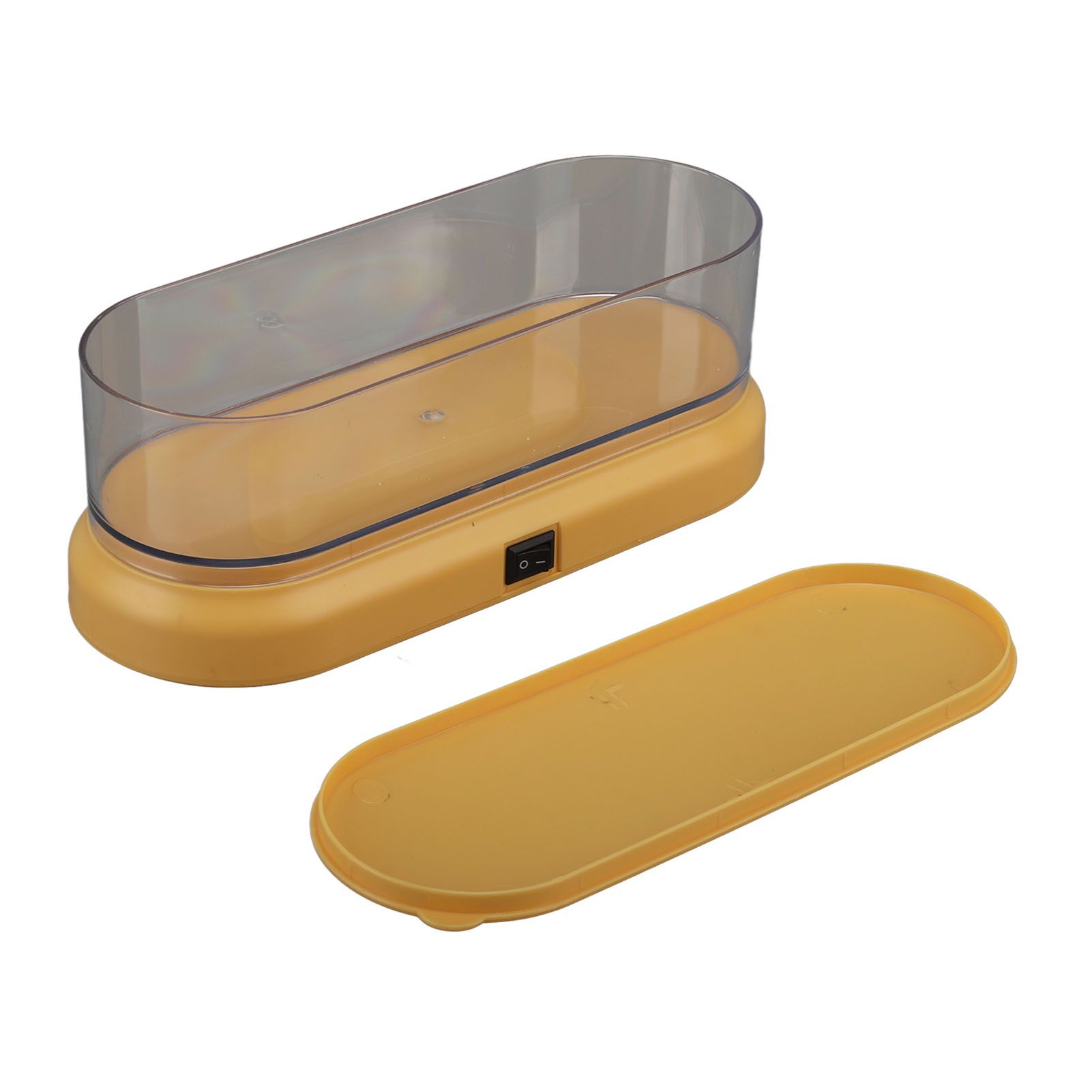 Mini Cleaning Machine Low Noise Portable Ultrasound Cleaner for Jewelry Glasses Makeup Brush Yellow - Image 3