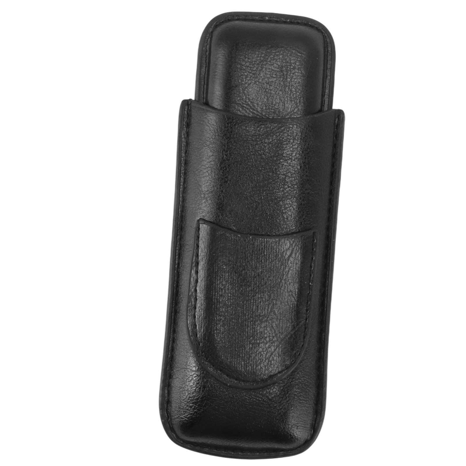 2 Finger Cigar Holder Elegant No Fading 2 Finger Leather Portable Cigar Case for Travel - Image 6