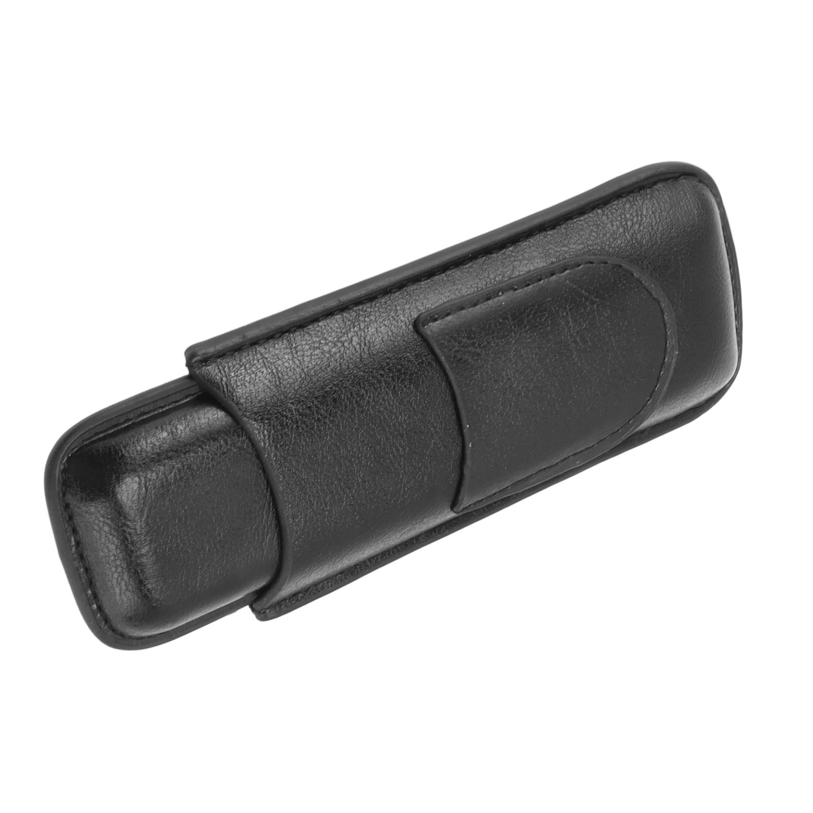 2 Finger Cigar Holder Elegant No Fading 2 Finger Leather Portable Cigar Case for Travel - Image 7