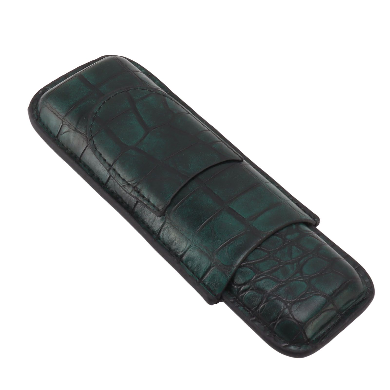 2 Finger Cigar Case Waterproof Portable Artificial Leather Cigar Case Box for Men Office Business - Image 6
