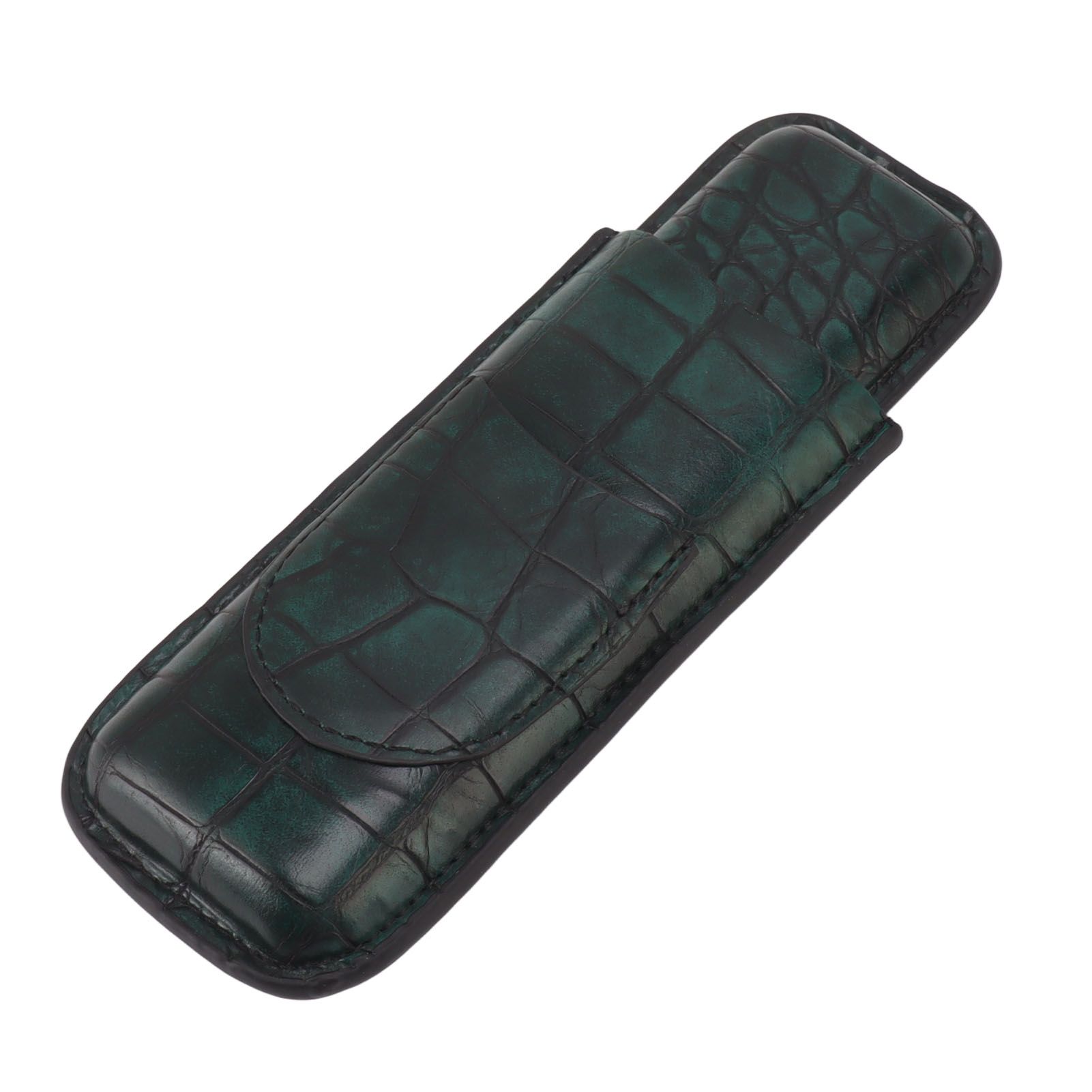 2 Finger Cigar Case Waterproof Portable Artificial Leather Cigar Case Box for Men Office Business - Image 7