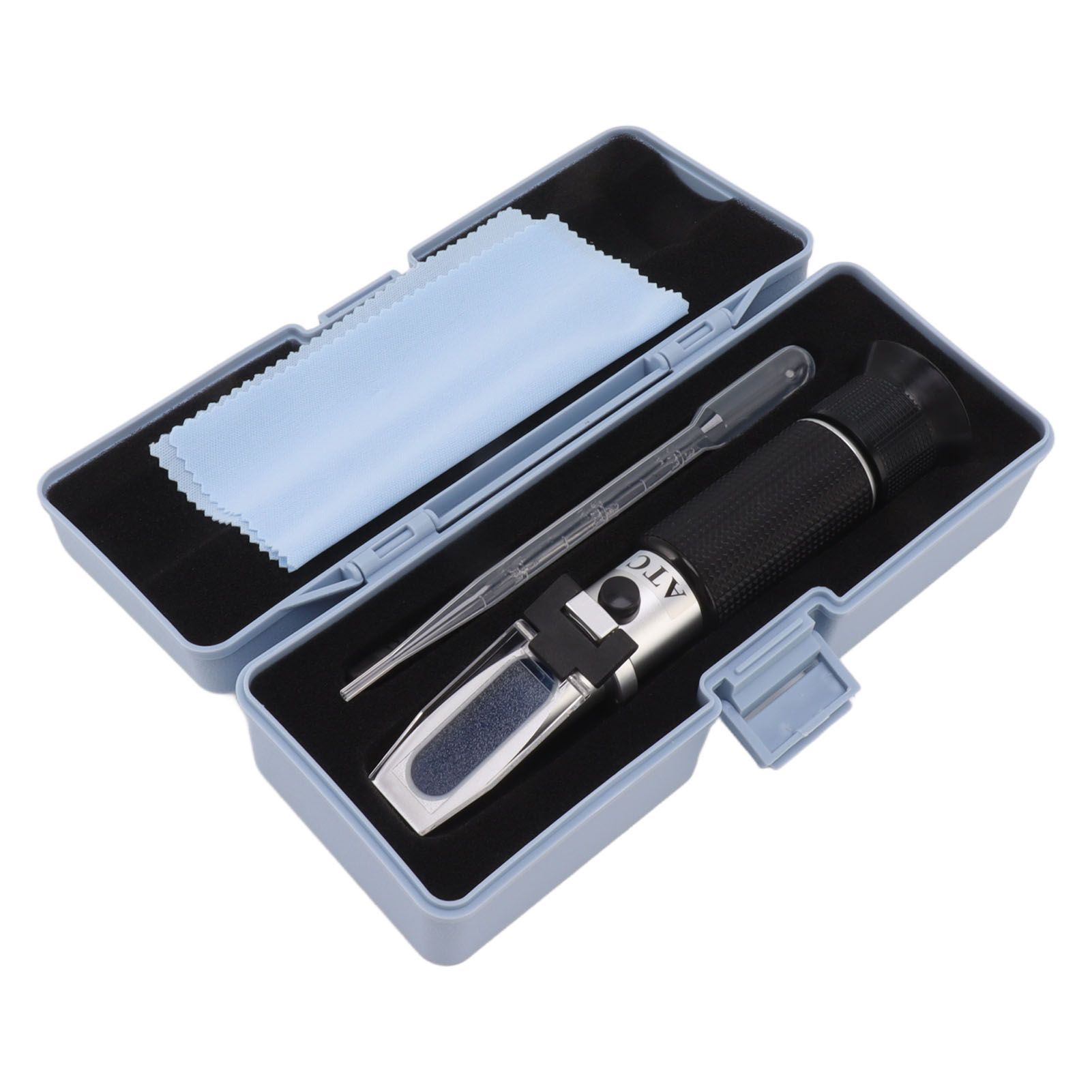 Handheld Refractometer 1.000 to 1.130 SG 0 to 32 Brix Sugar Alcohol Meter with Auto Temp Compensation for Beer Fruit - Image 1