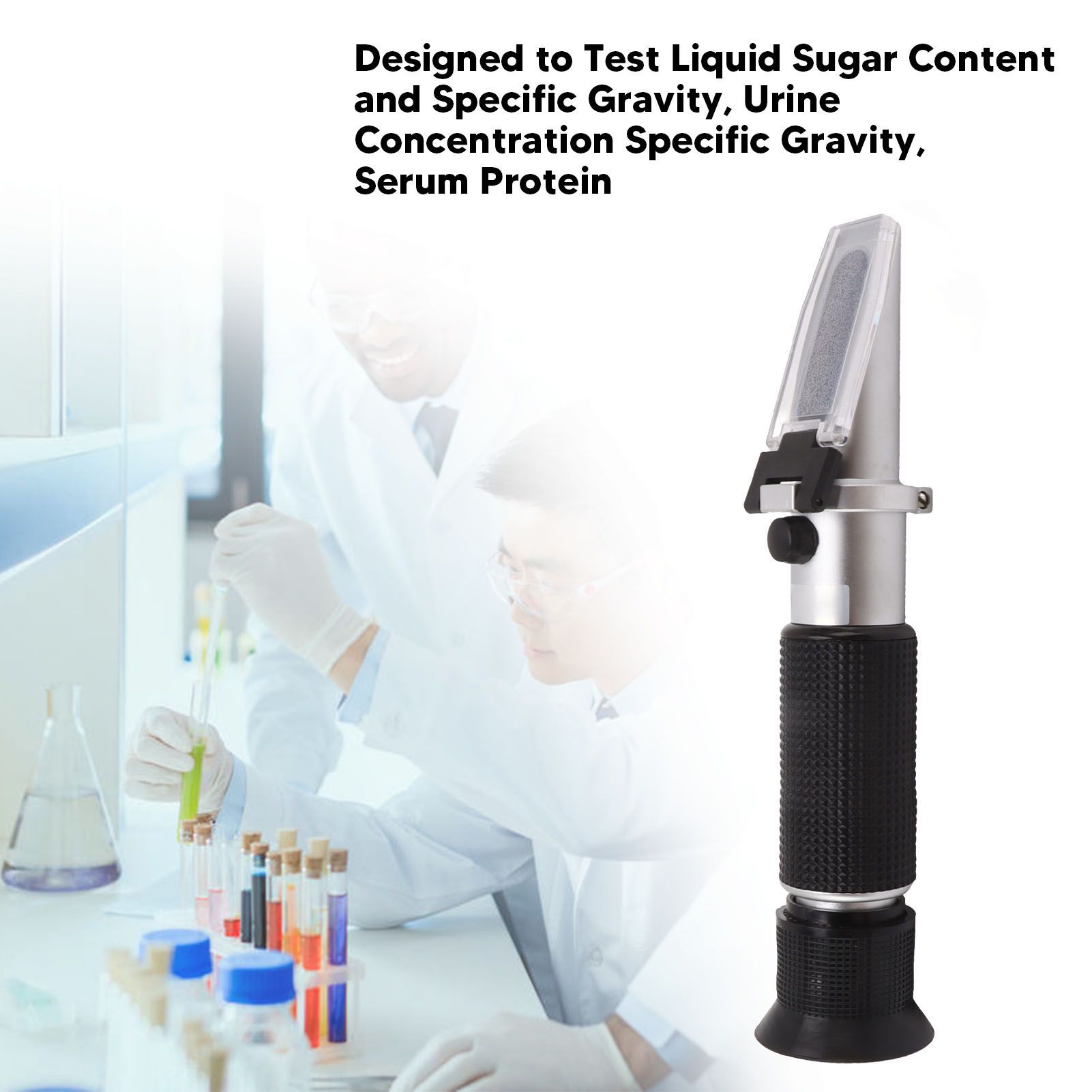 Clinical Refractometer Copper Automatic Temperature Compensation Urine Specific Gravity Refractometer for Home - Image 2
