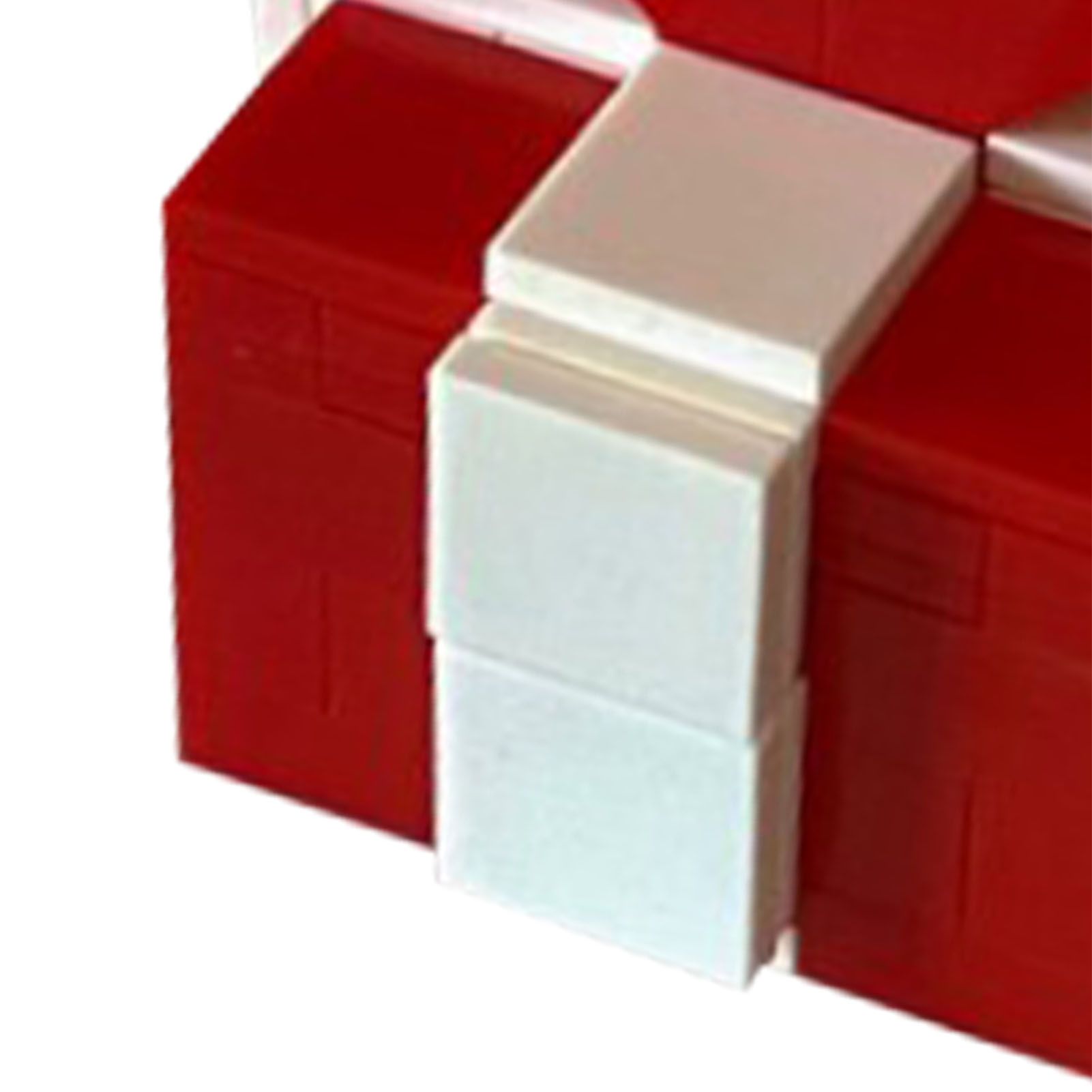 Ring Box Heart Shape Assembling Blocks Ring Gift Box for Engagement Birthday Gift Red and White - Image 8