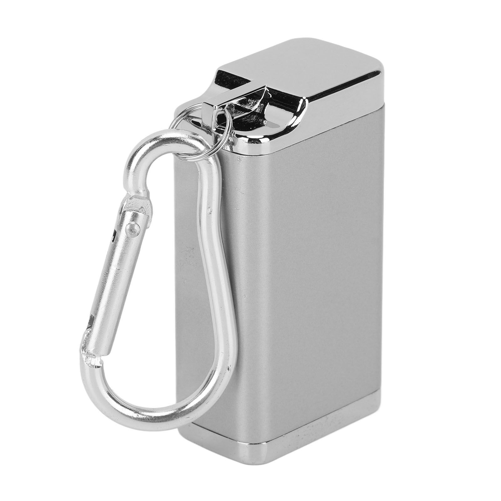 Mini Cigarette Ashtray Light Weight Portable Cigarettes Cigars Ashtray Durable Cigarette Ash Holder for Home Outdoors Silver - Image 2