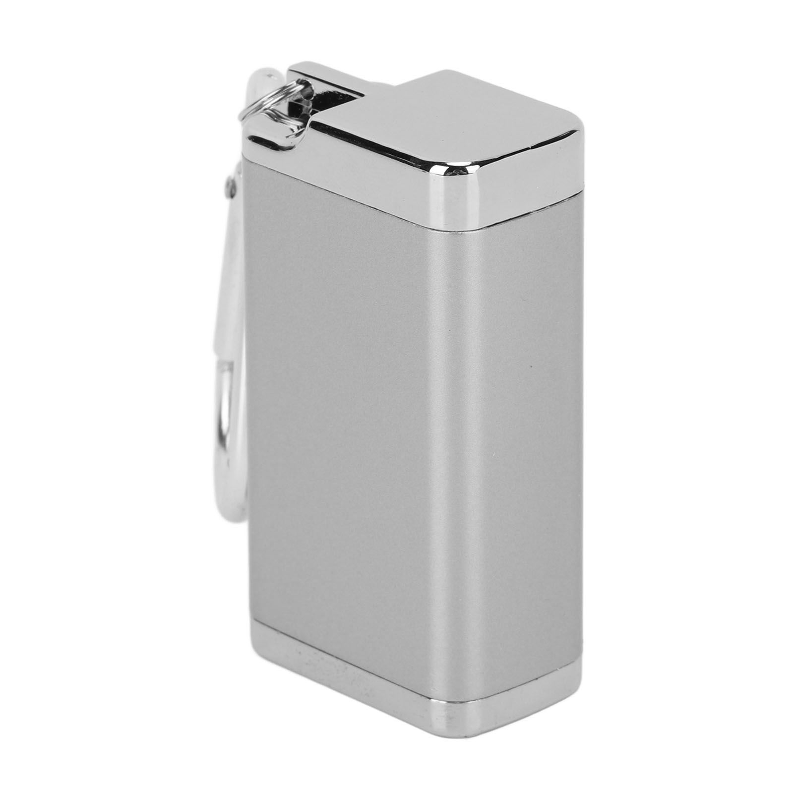 Mini Cigarette Ashtray Light Weight Portable Cigarettes Cigars Ashtray Durable Cigarette Ash Holder for Home Outdoors Silver - Image 3